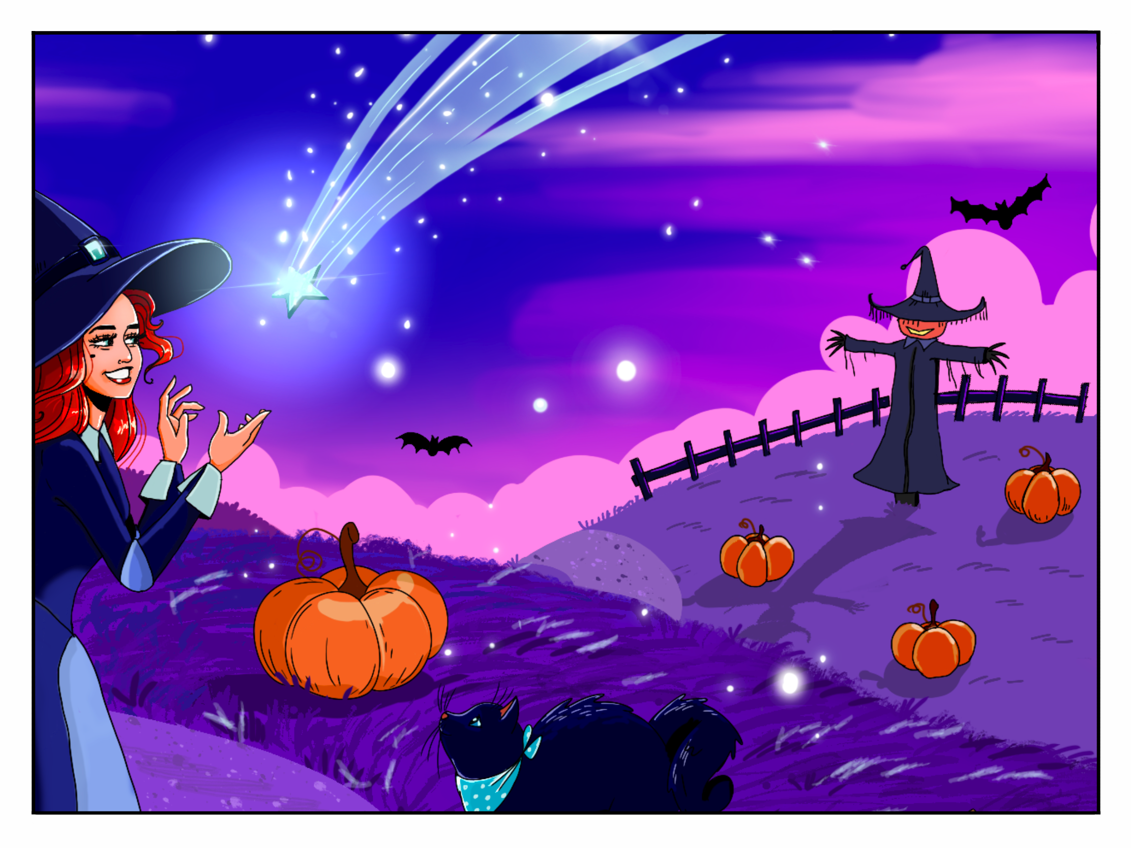 Открытка «Happy Halloween” — Изображение №6 — Иллюстрация на Dprofile