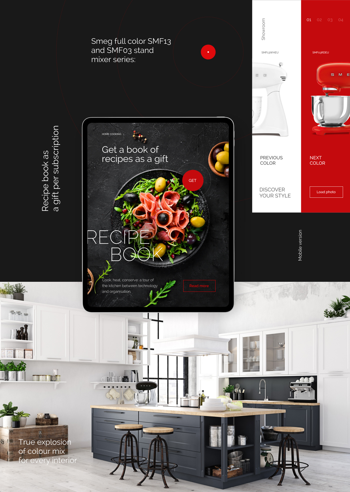 SMEG Product page — Изображение №6 — Интерфейсы на Dprofile