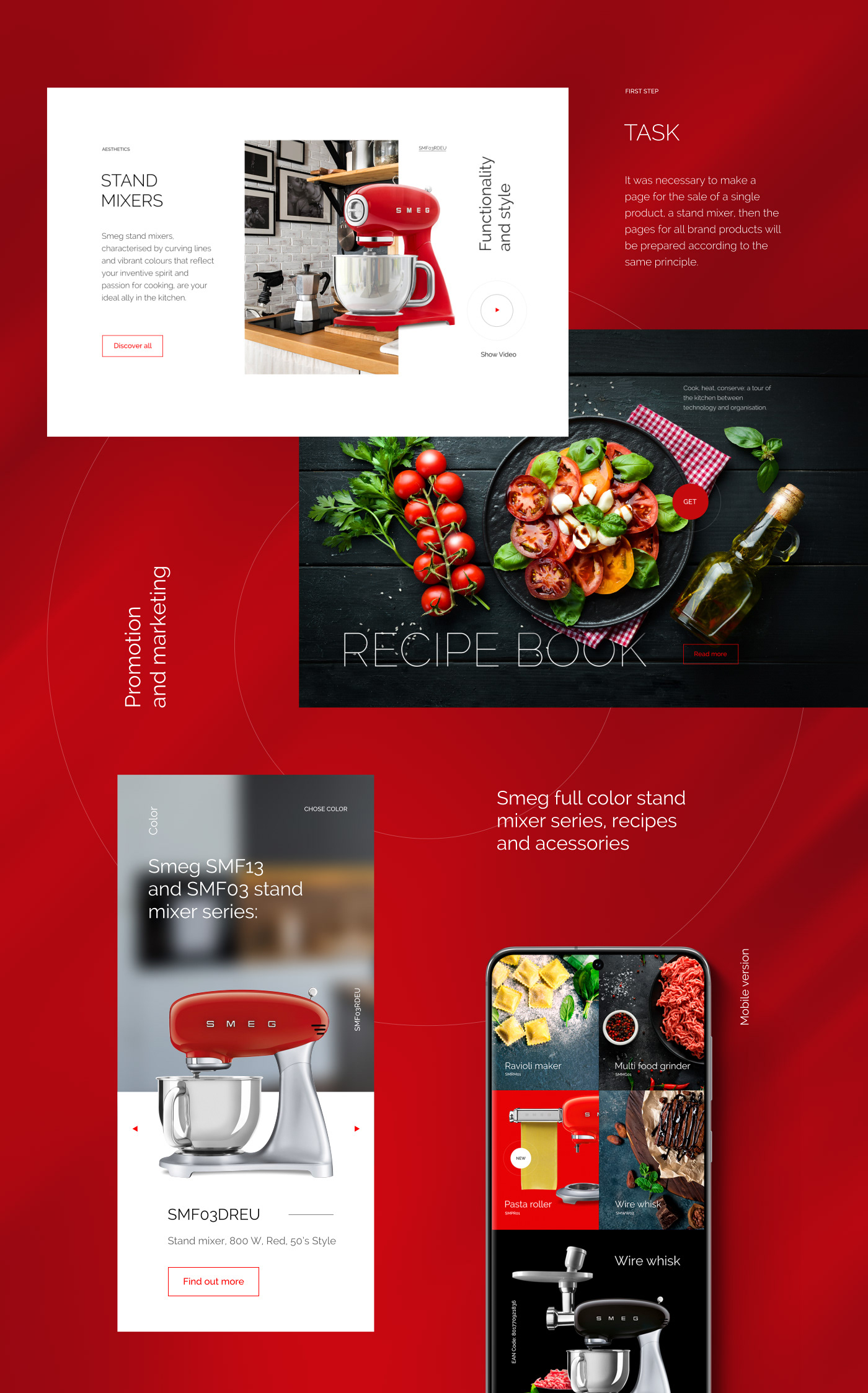 SMEG Product page — Изображение №2 — Интерфейсы на Dprofile