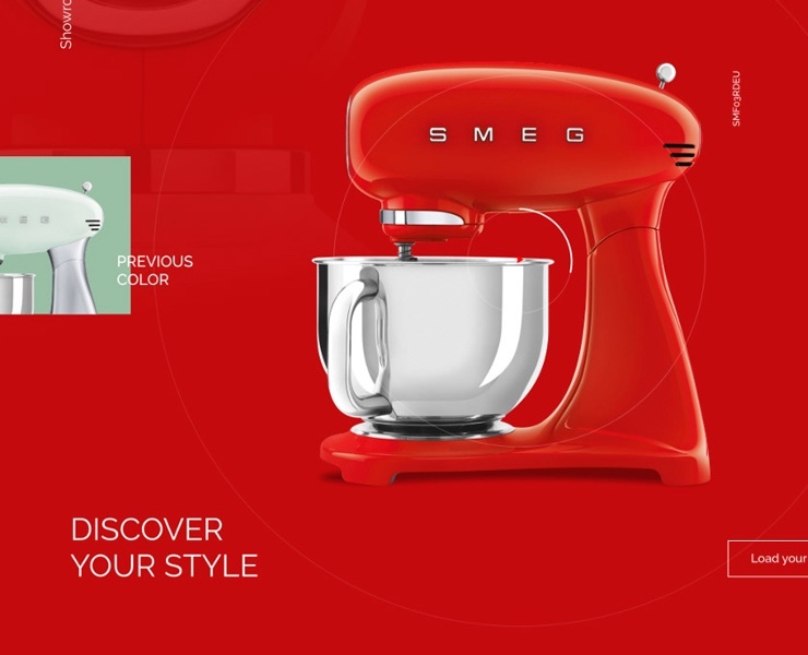 SMEG Product page — Интерфейсы на Dprofile