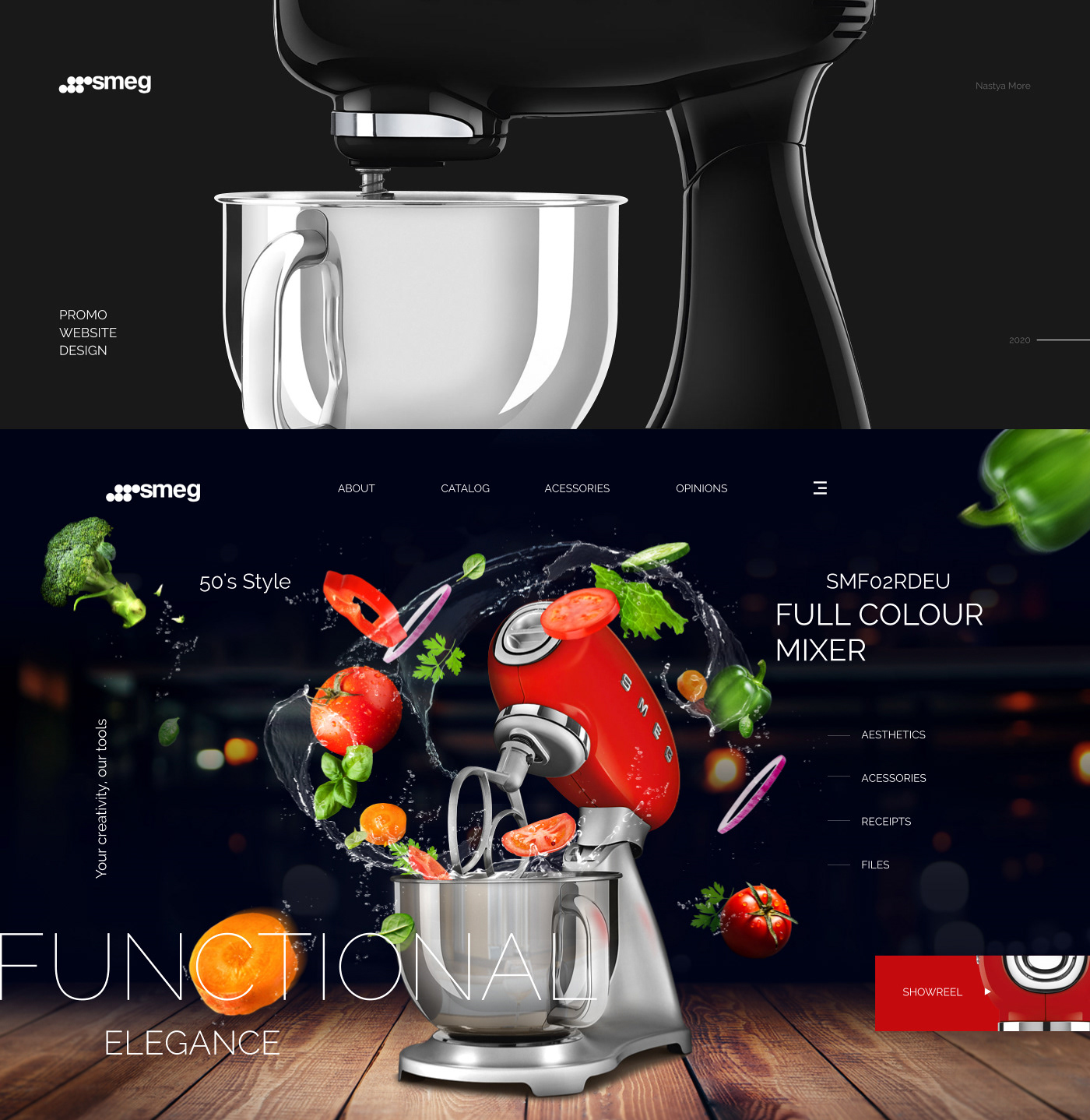 SMEG Product page — Изображение №1 — Интерфейсы на Dprofile