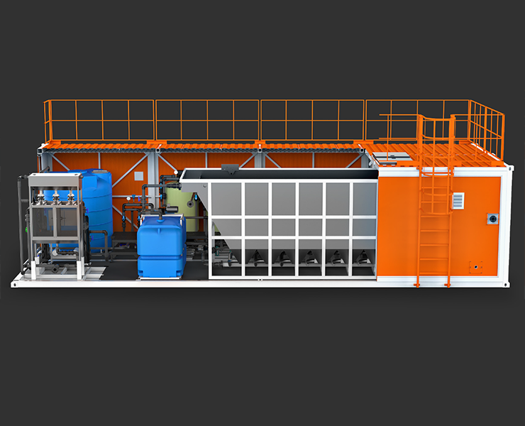 Визуализация инженерной модели станции очистки стоков — Иллюстрация, 3D на Dprofile