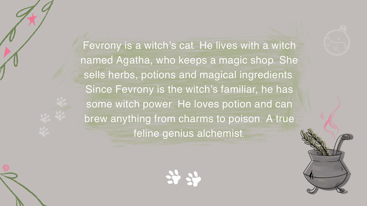 Character design "Witch's cat Fevrony" — Изображение №2 — Иллюстрация на Dprofile