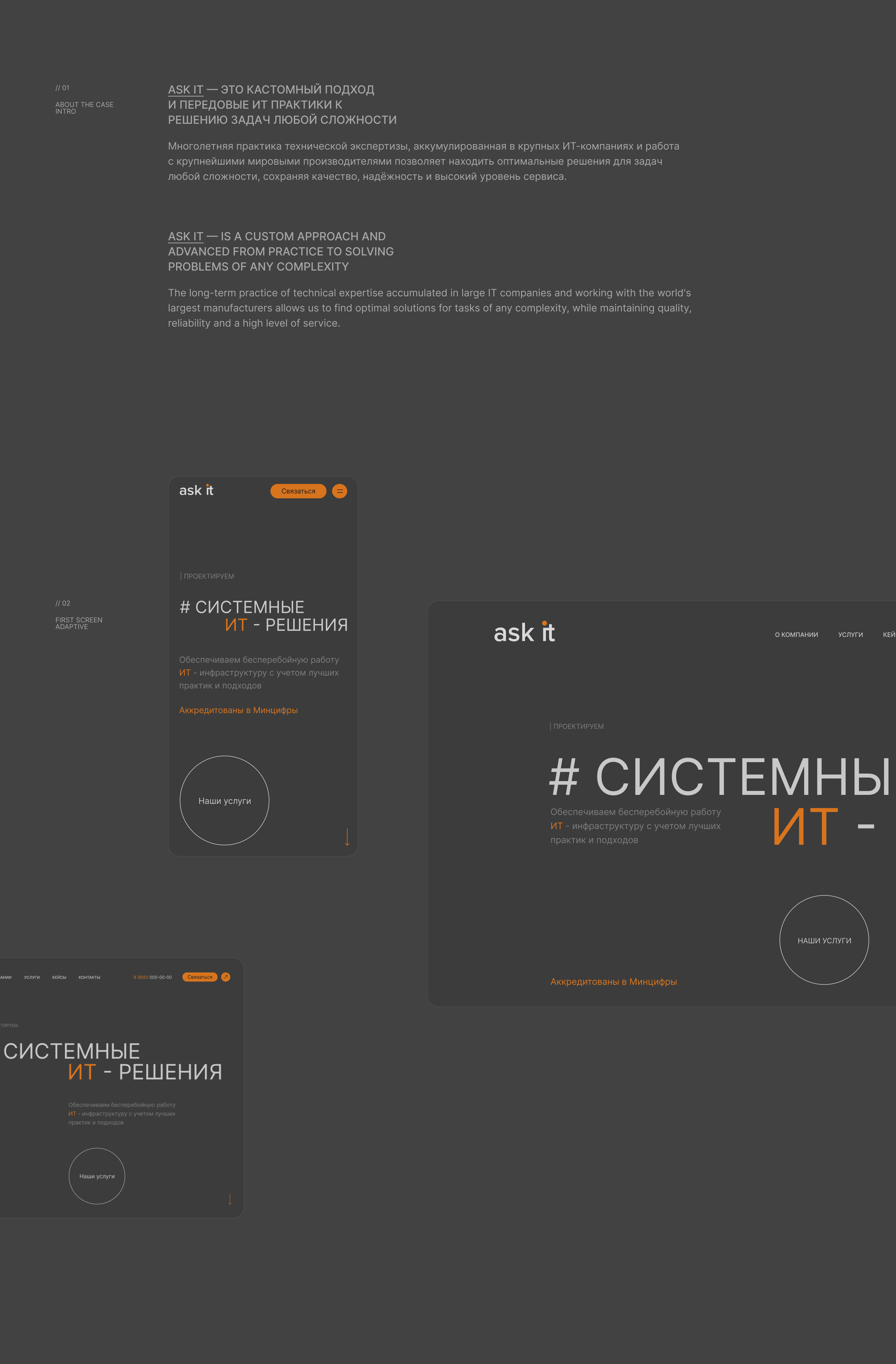 ASK IT | Digital agency — Изображение №2 — Интерфейсы, Брендинг на Dprofile