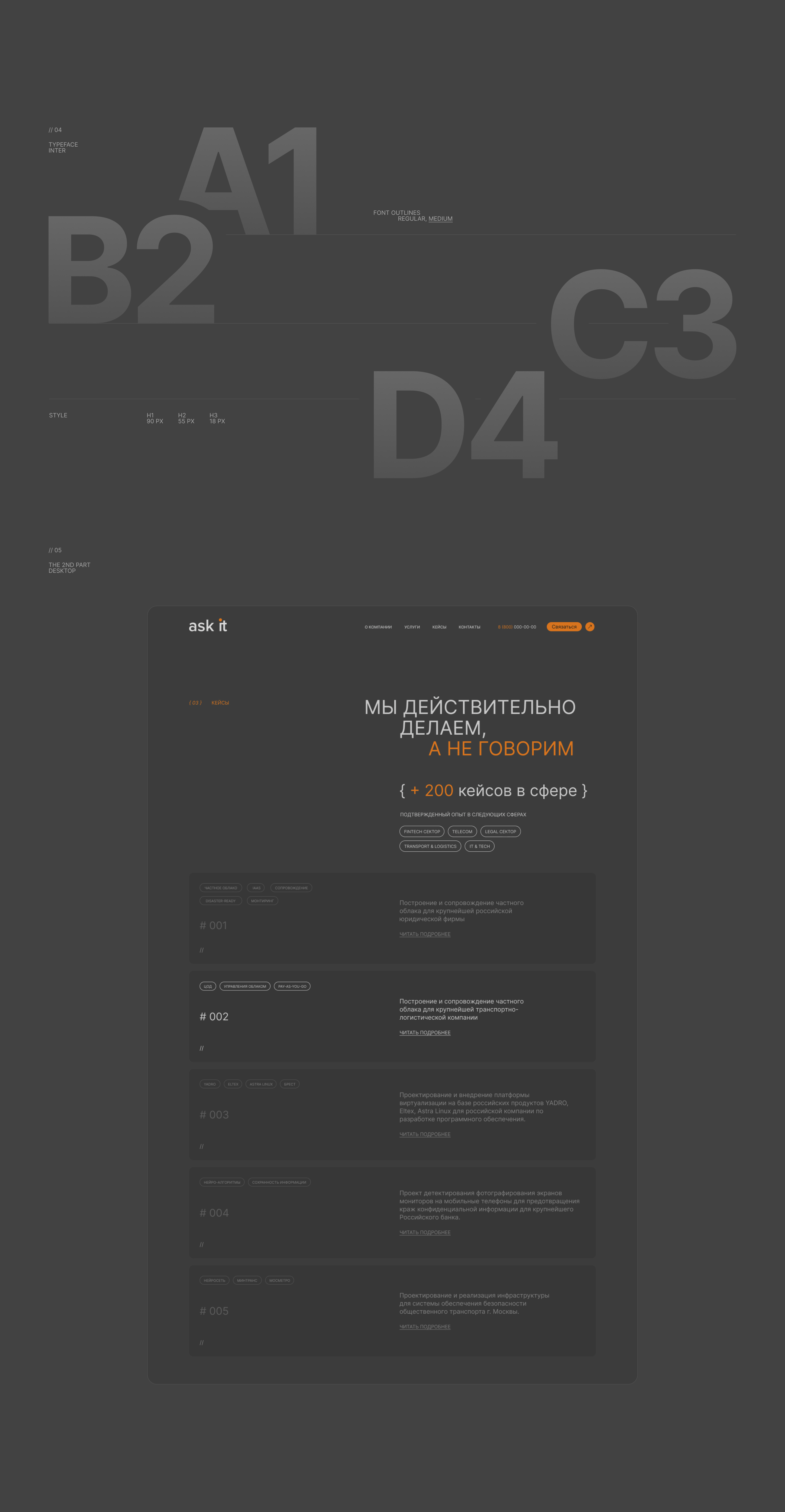 ASK IT | Digital agency — Изображение №5 — Интерфейсы, Брендинг на Dprofile