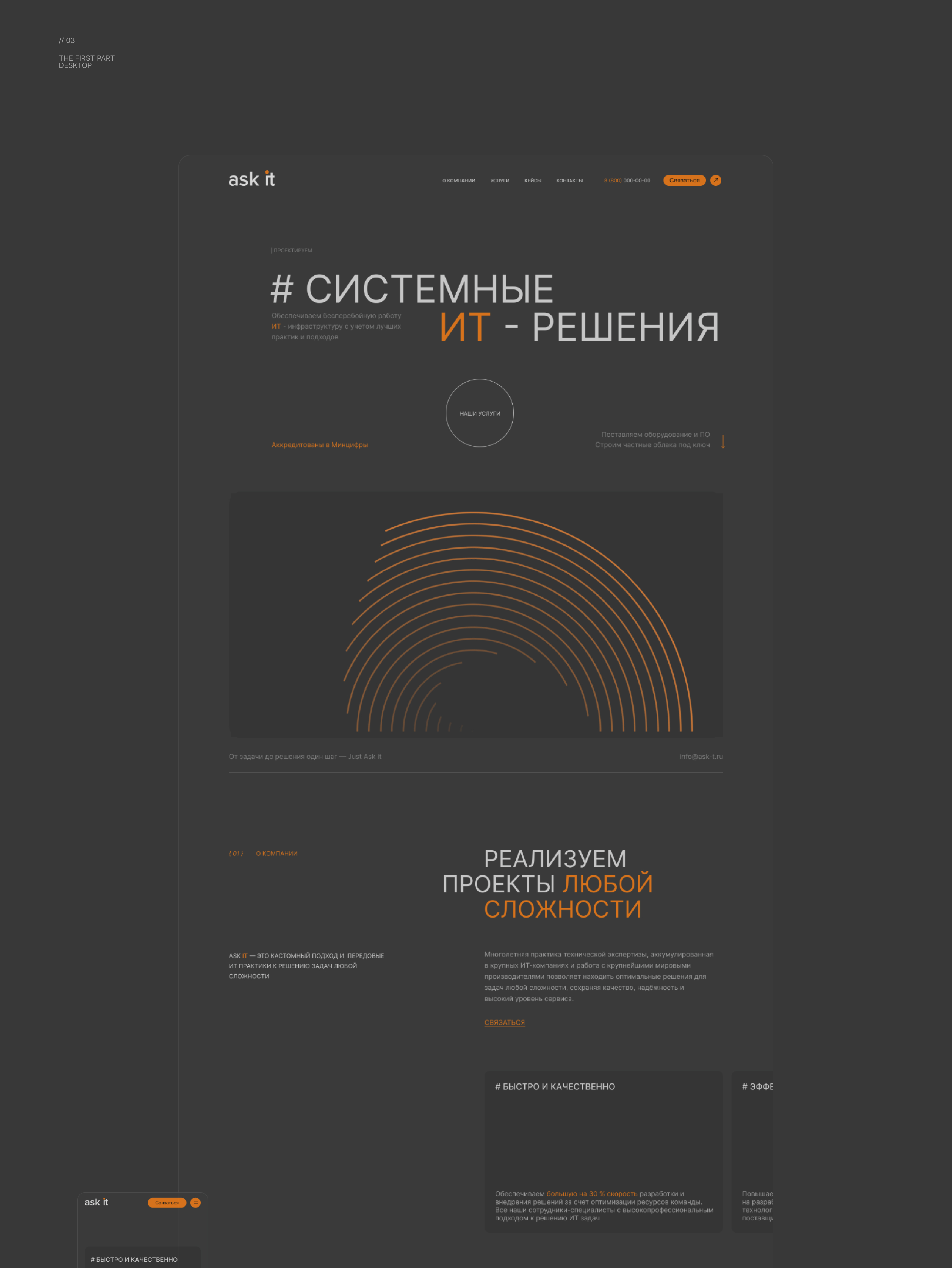 ASK IT | Digital agency — Изображение №3 — Интерфейсы, Брендинг на Dprofile