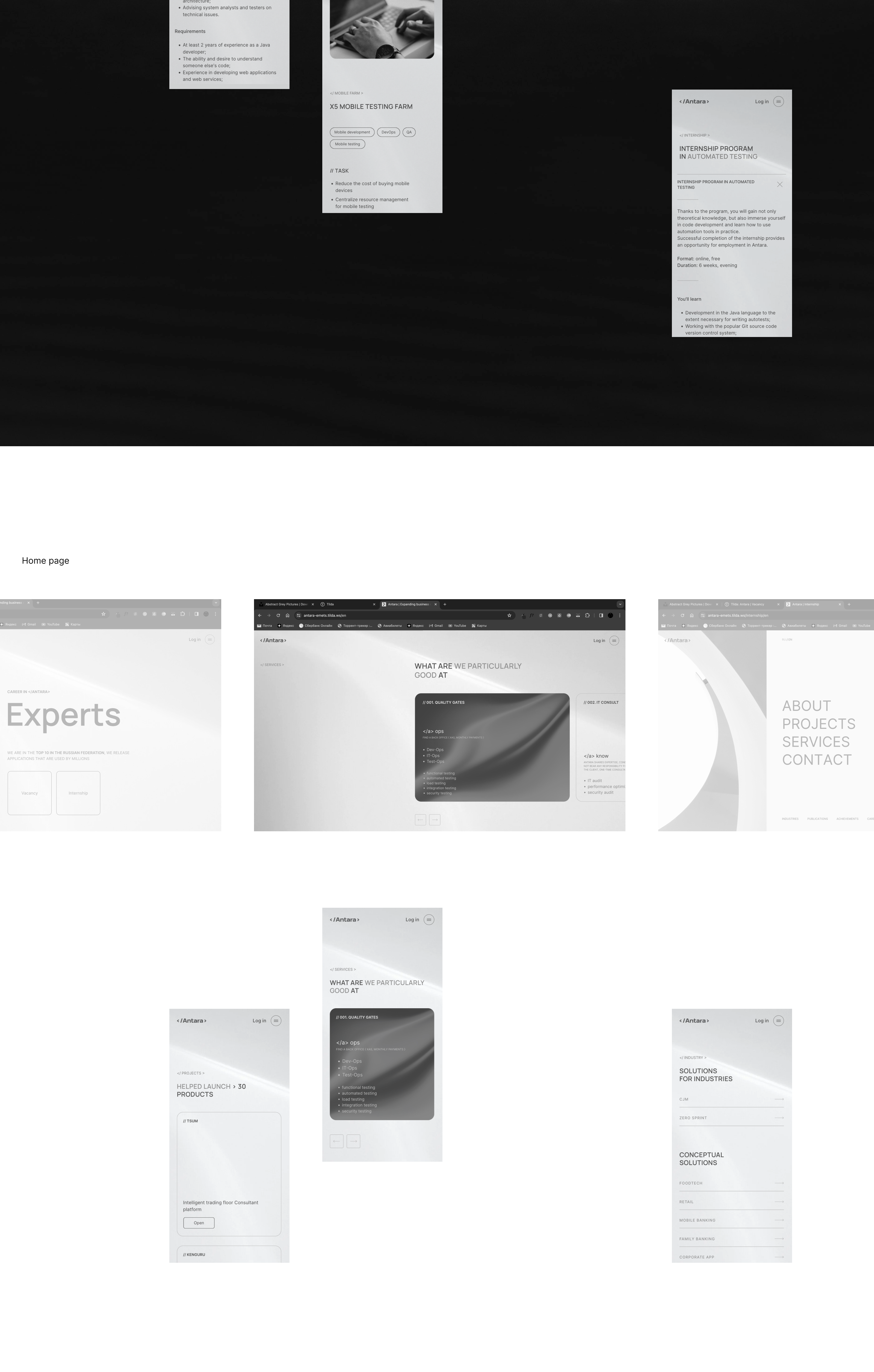 Antara services | Corporate website — Изображение №8 — Интерфейсы, Брендинг на Dprofile