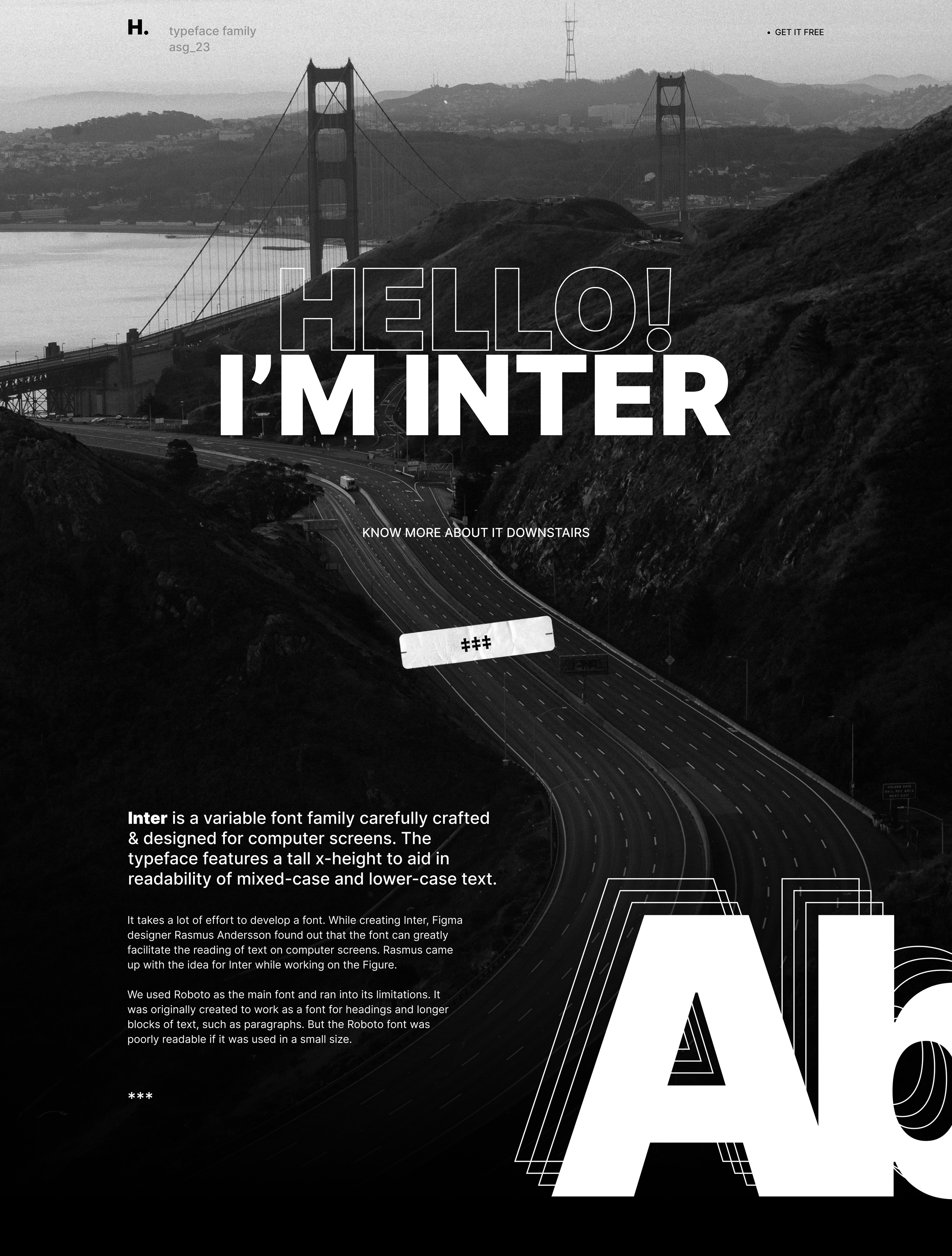 Inter font | Typeface family — Изображение №1 — Интерфейсы, Графика на Dprofile