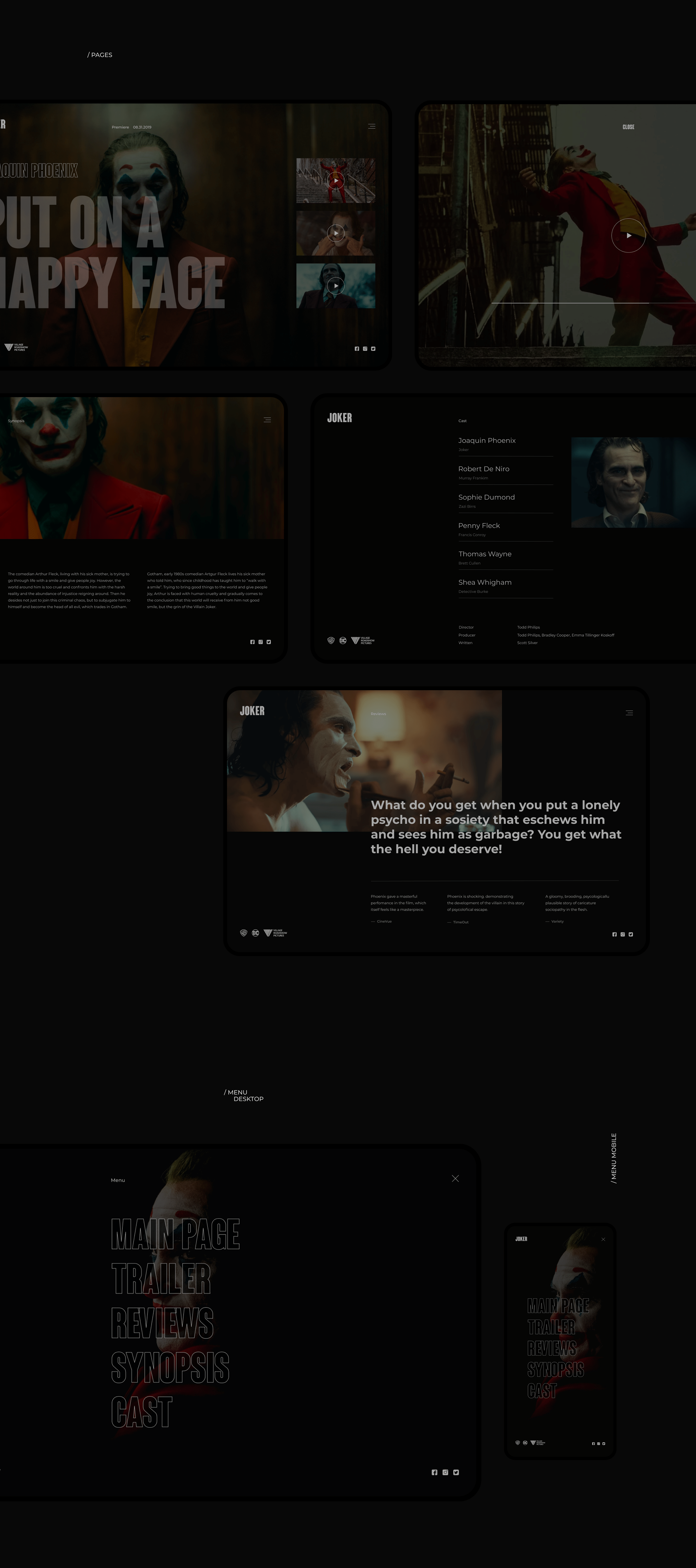 Joker | Promo site — Изображение №3 — Интерфейсы, Иллюстрация на Dprofile