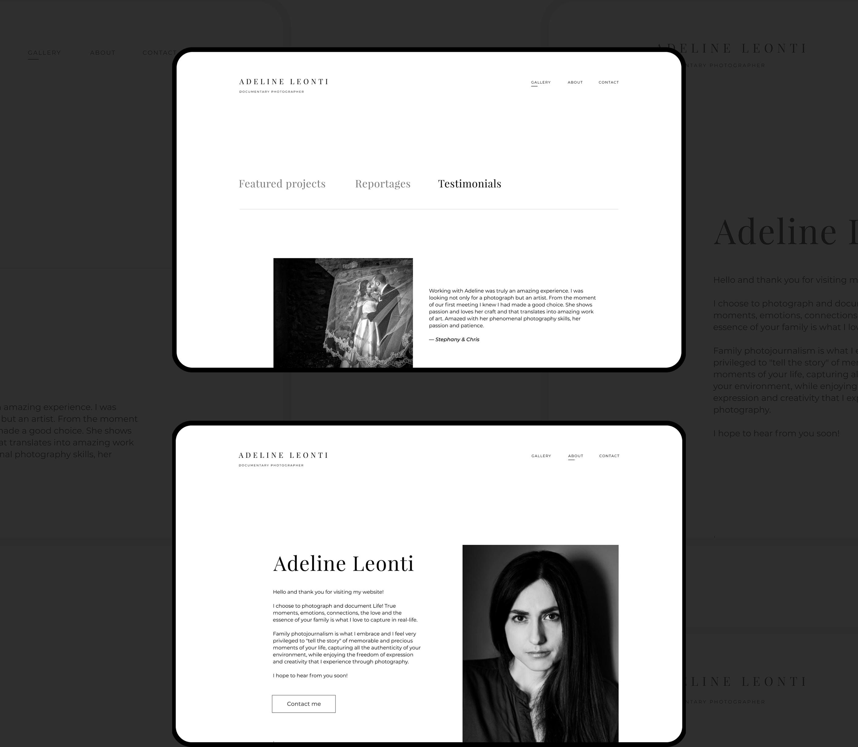 Adeline Leonti | Portfolio — Изображение №3 — Интерфейсы, Брендинг на Dprofile