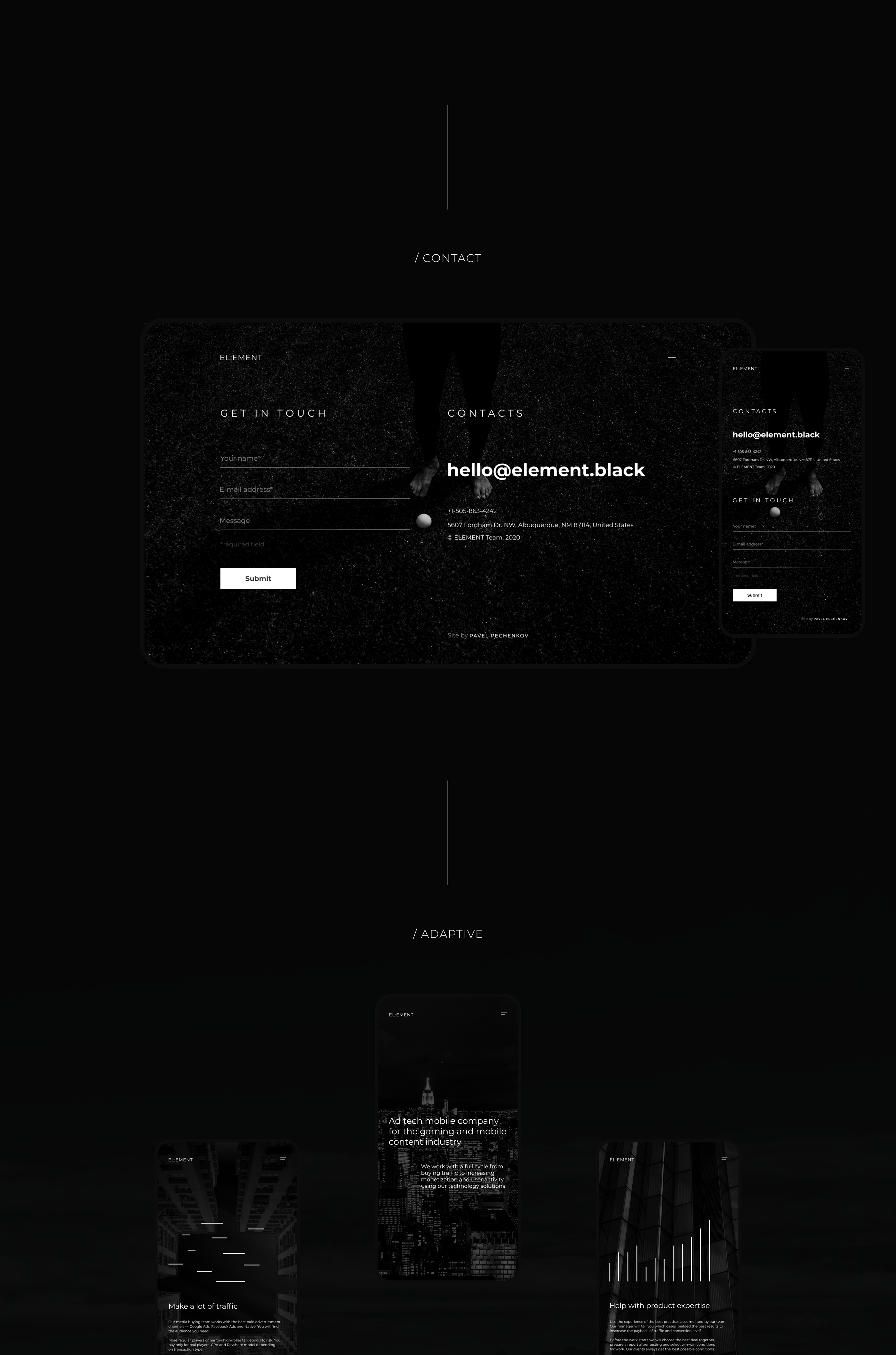 E L : E M E N ⁣T — Изображение №7 — Интерфейсы, Брендинг на Dprofile