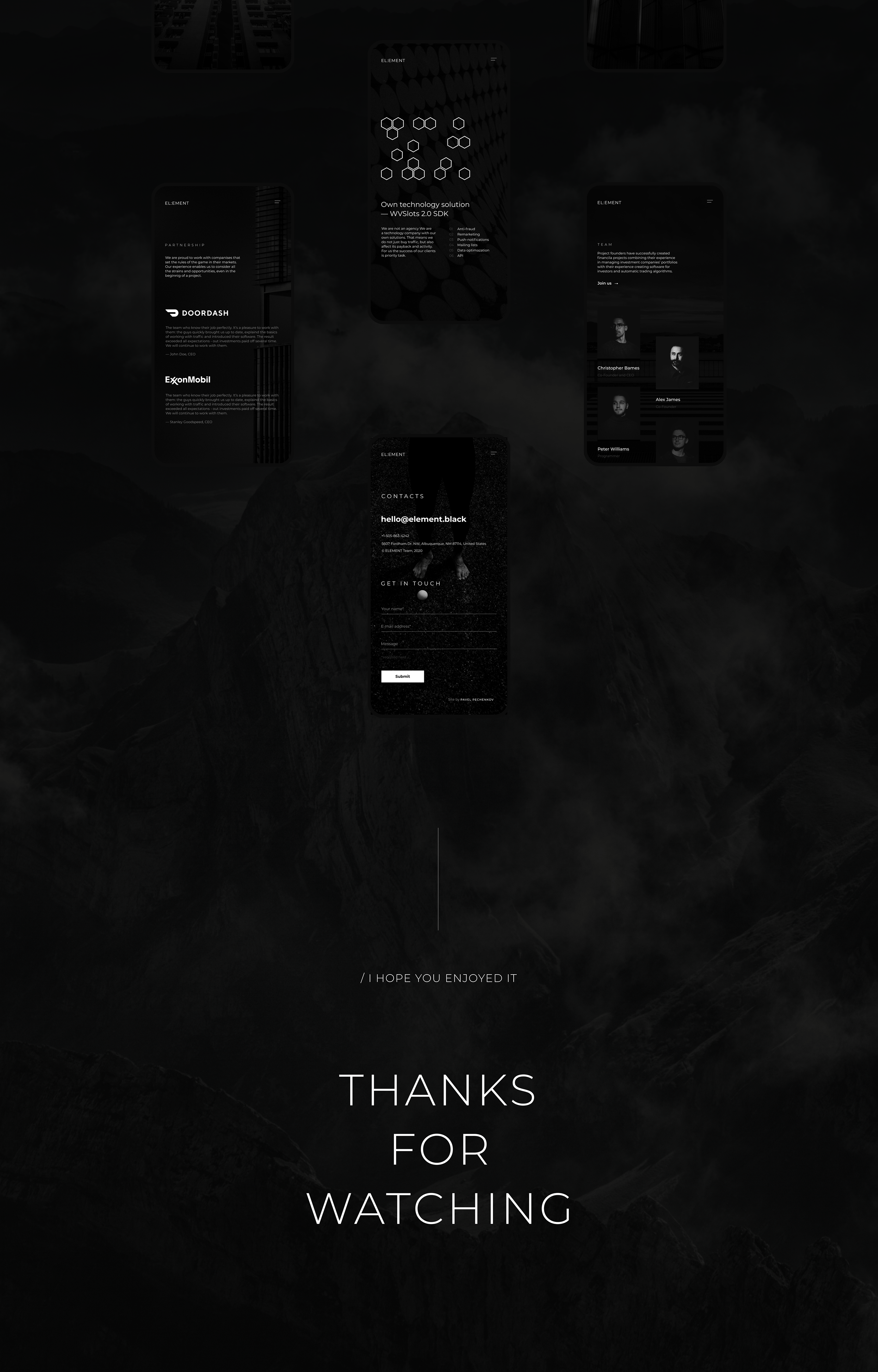 E L : E M E N ⁣T — Изображение №8 — Интерфейсы, Брендинг на Dprofile