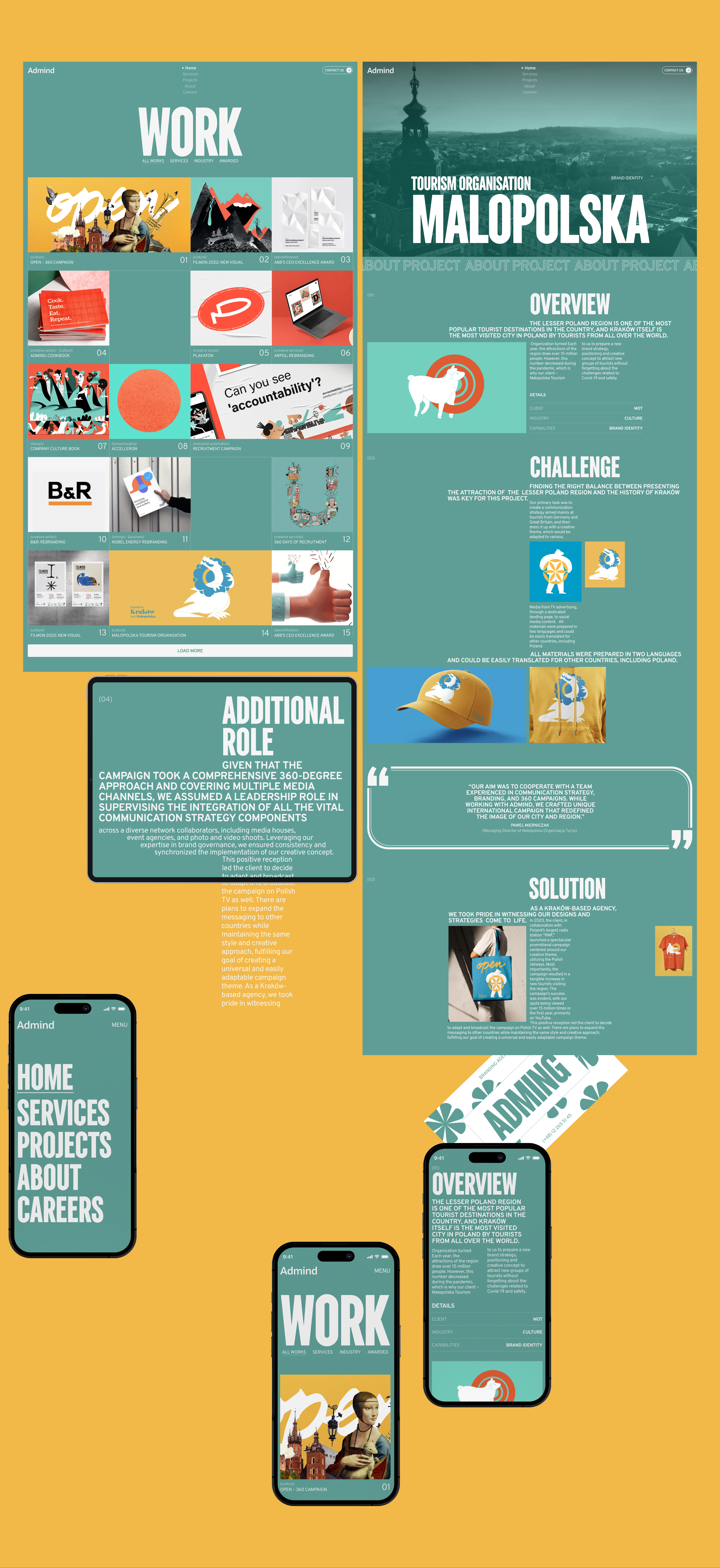 ADMIND STUDIO | Agency Website Redesign — Изображение №8 — Интерфейсы, Брендинг на Dprofile