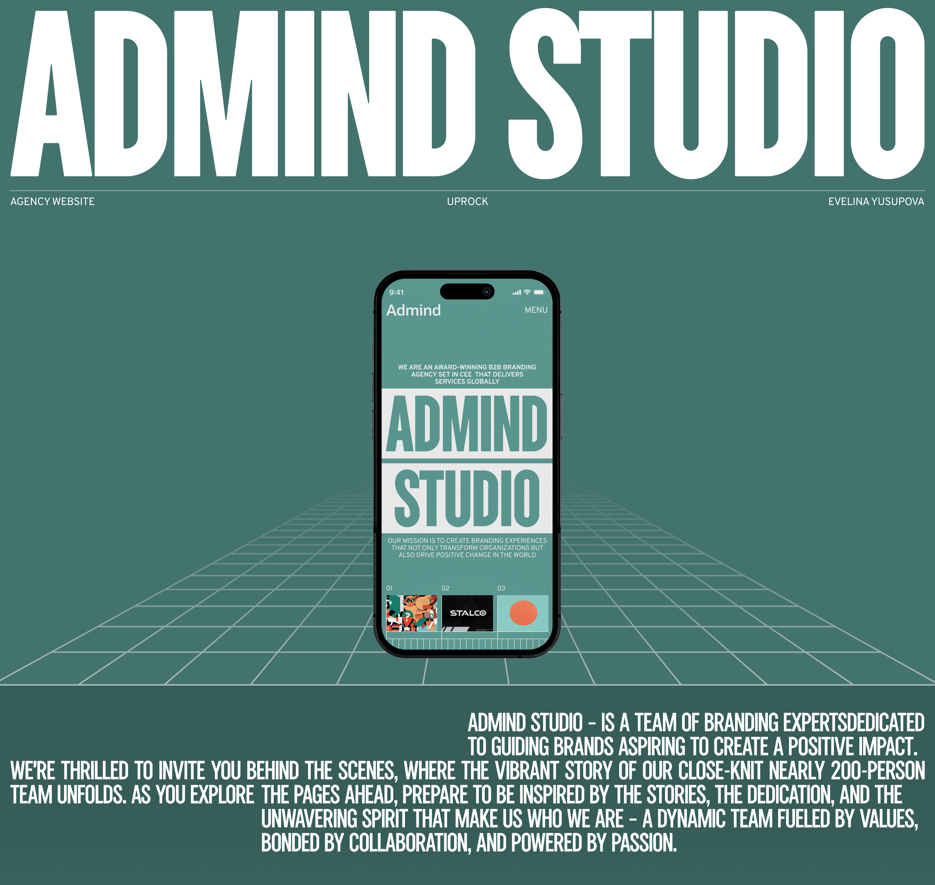 ADMIND STUDIO | Agency Website Redesign — Изображение №1 — Интерфейсы, Брендинг на Dprofile