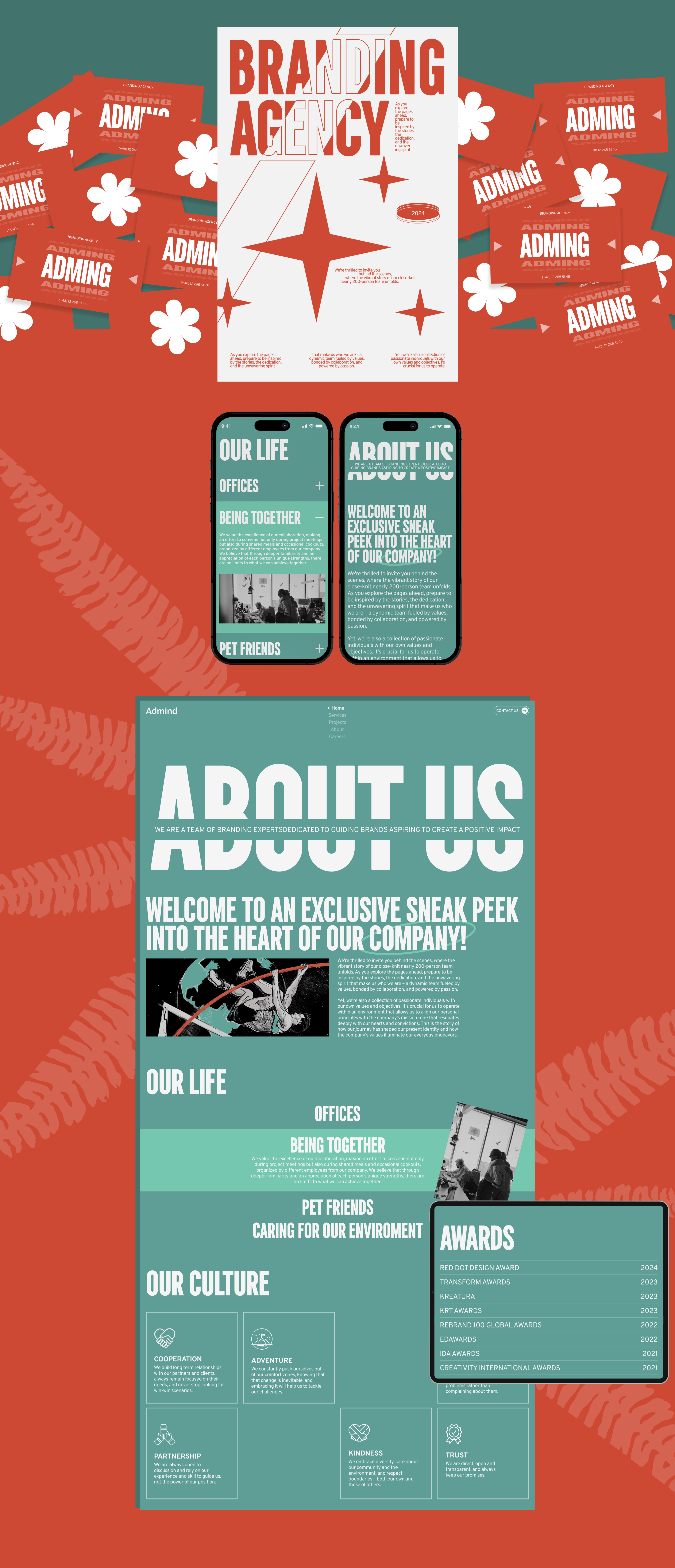 ADMIND STUDIO | Agency Website Redesign — Изображение №4 — Интерфейсы, Брендинг на Dprofile