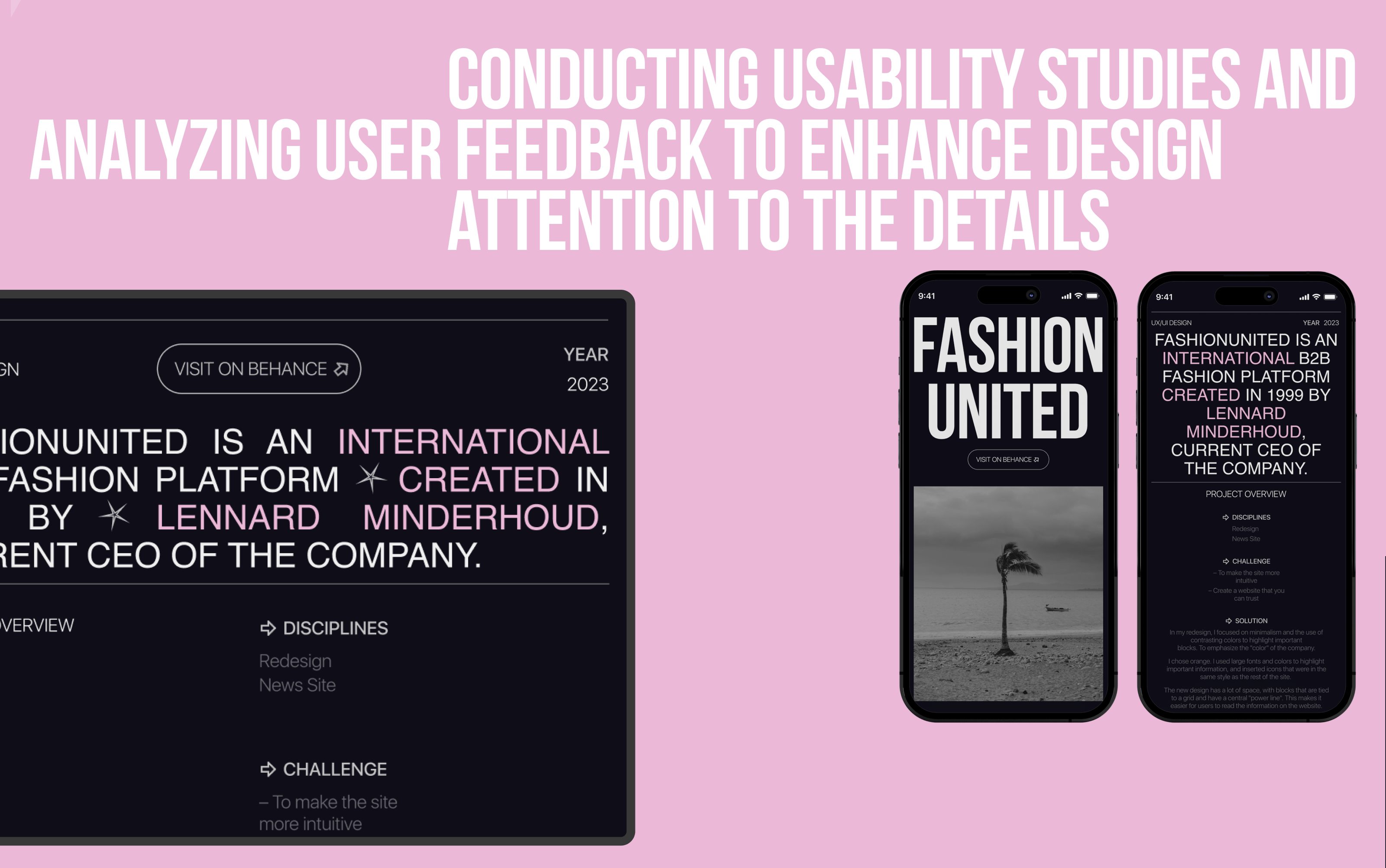 PORTFOLIO WEBSITE | UX/UI DESIGN — Изображение №5 — Интерфейсы, Брендинг на Dprofile