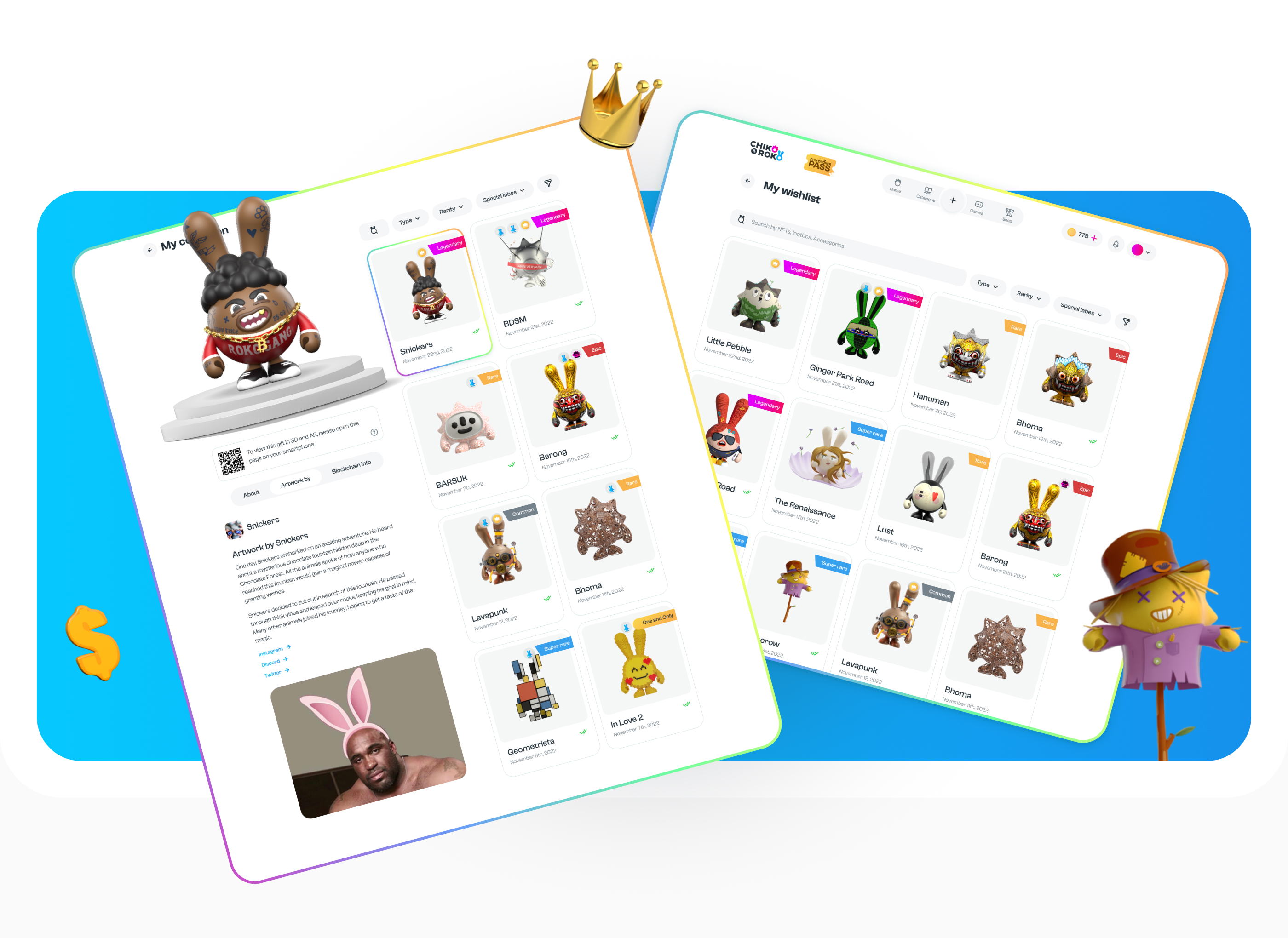 UI/UX design NFTs platform — Изображение №29 — Интерфейсы, Анимация на Dprofile