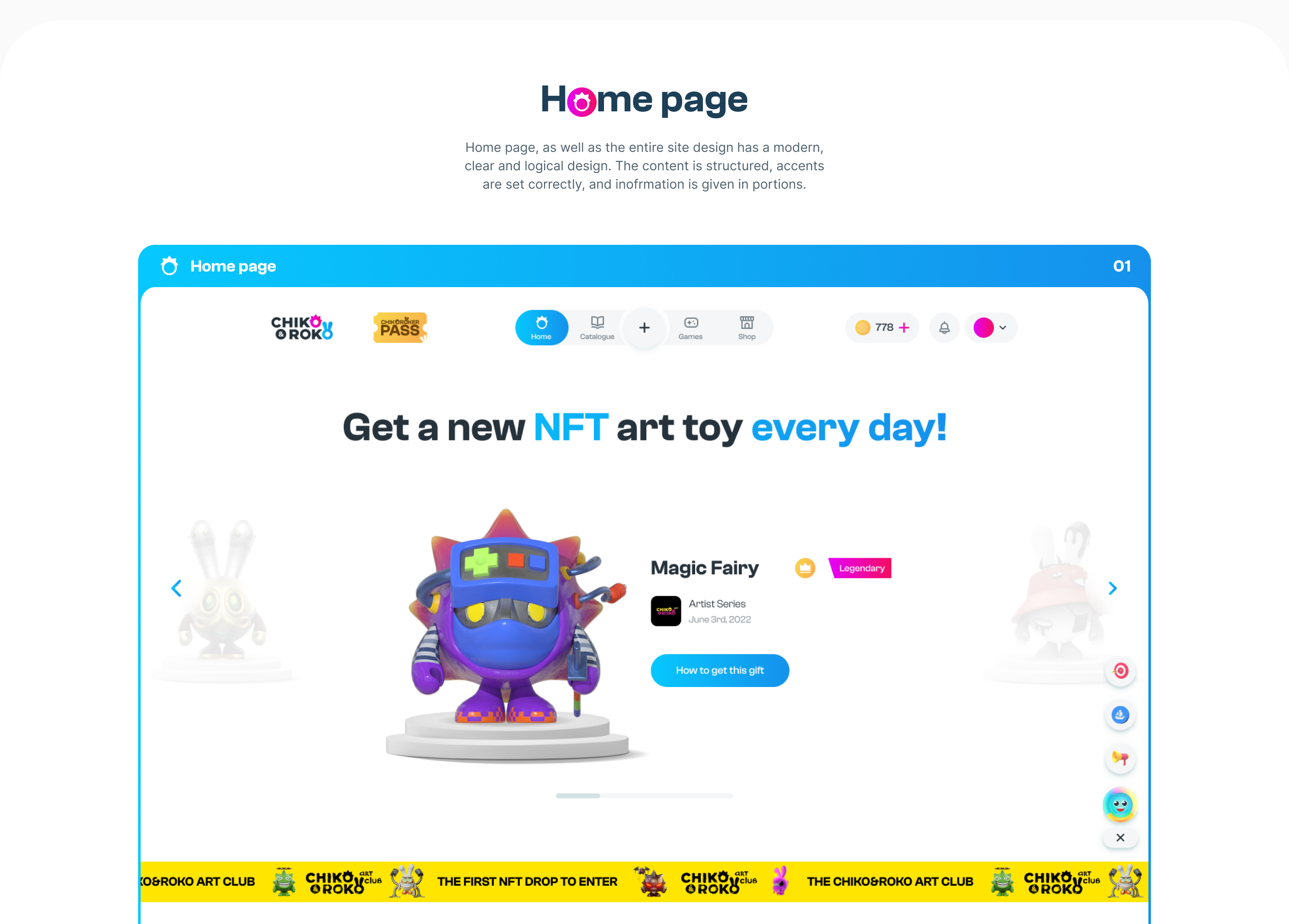UI/UX design NFTs platform — Изображение №9 — Интерфейсы, Анимация на Dprofile