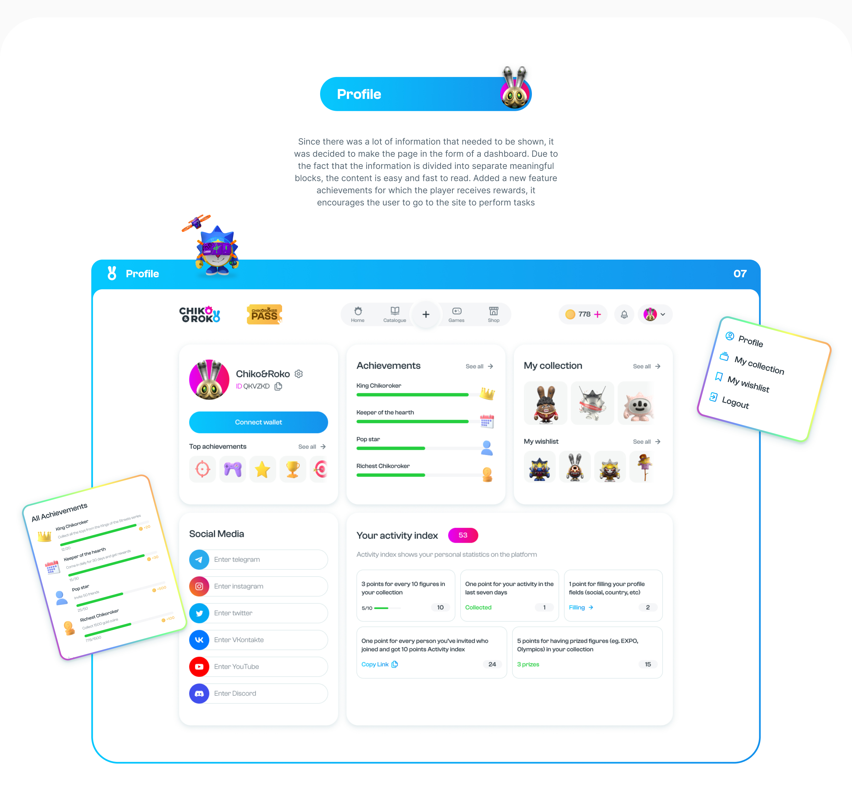 UI/UX design NFTs platform — Изображение №28 — Интерфейсы, Анимация на Dprofile