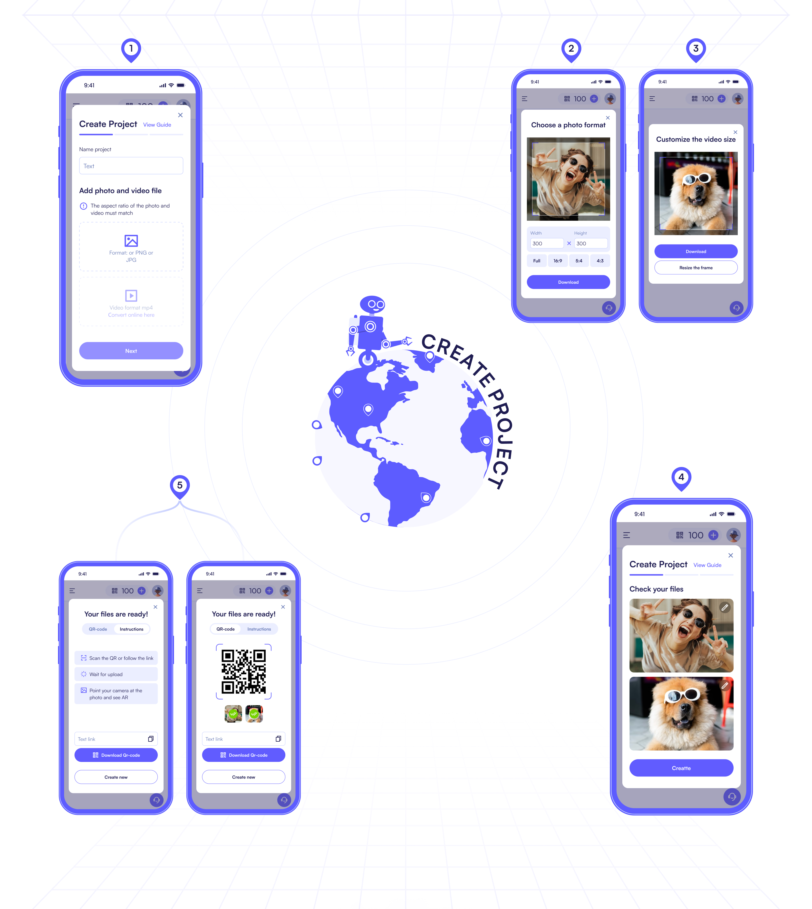 Platform ReMe for AR Photo | UI UX design — Изображение №14 — Интерфейсы, Иллюстрация на Dprofile