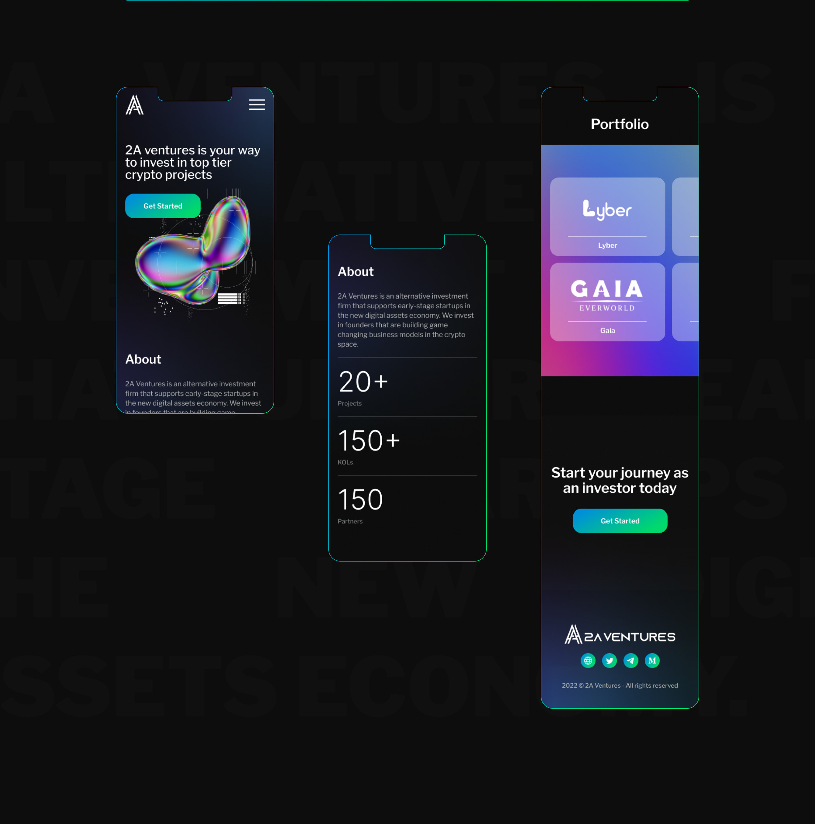 2A Ventures—investment platform — Изображение №4 — Интерфейсы, Анимация на Dprofile