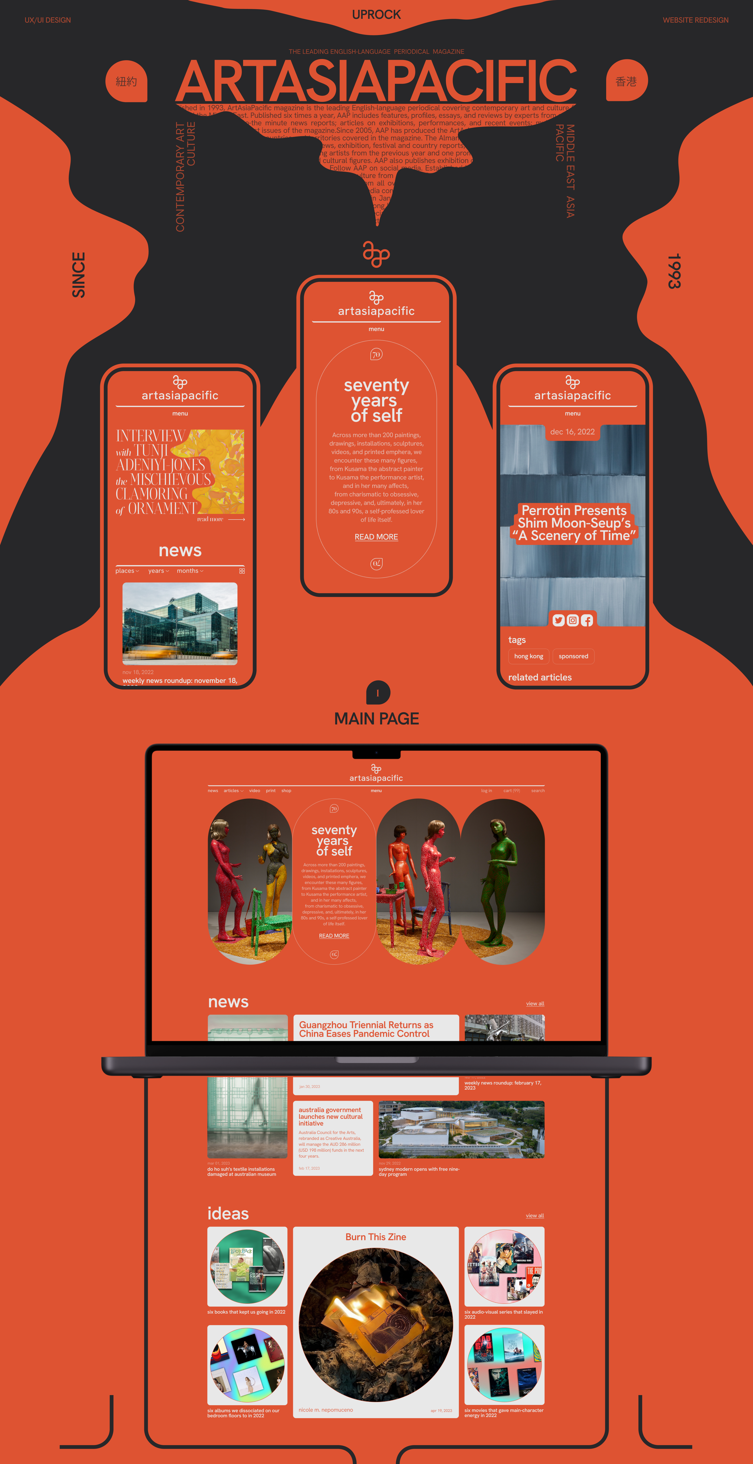 ArtAsiaPacific | News website redesign — Изображение №1 — Интерфейсы, Графика на Dprofile