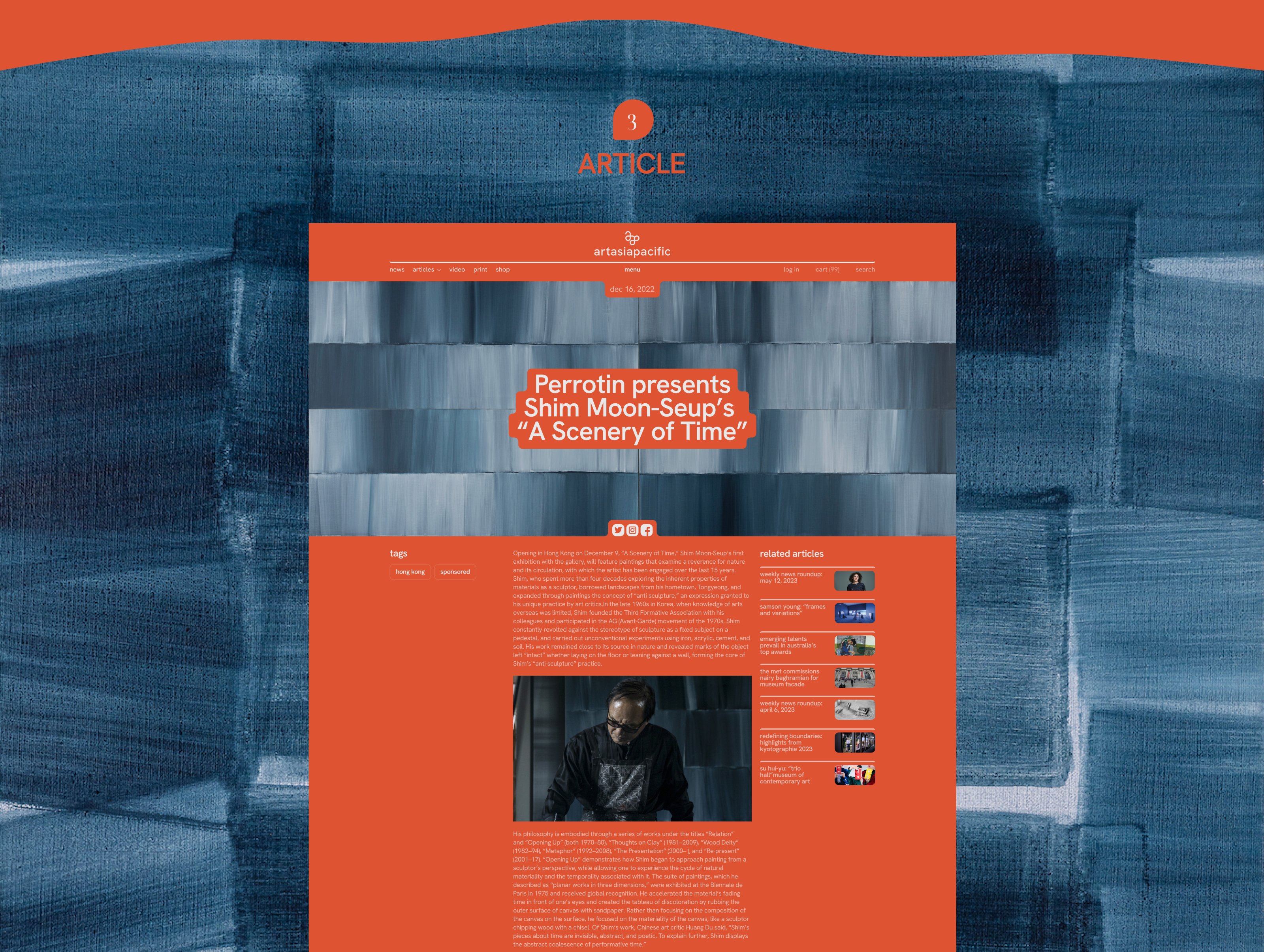 ArtAsiaPacific | News website redesign — Изображение №8 — Интерфейсы, Графика на Dprofile