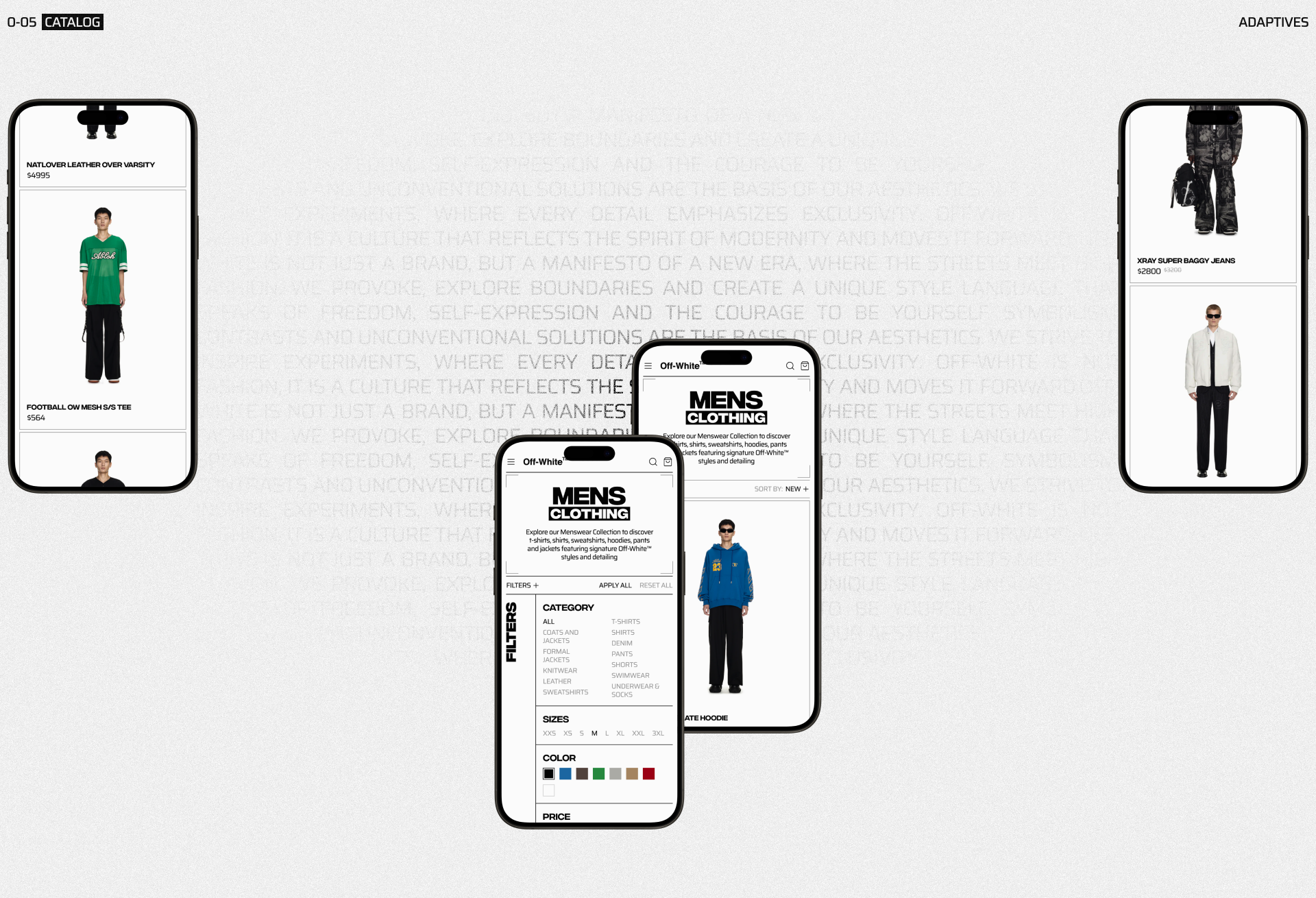Off-White [Re-design Concept] — Изображение №7 — Интерфейсы, Брендинг на Dprofile