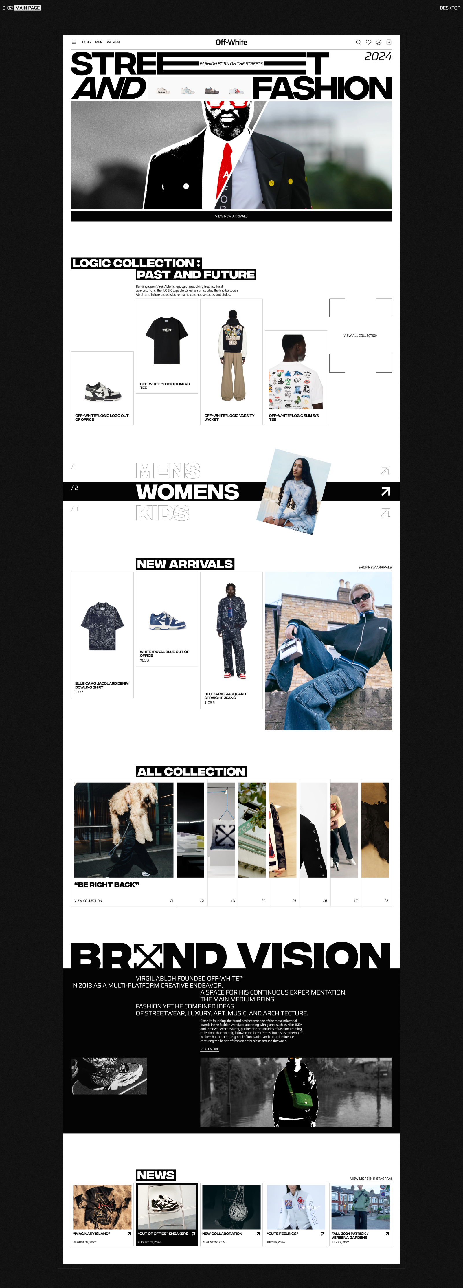 Off-White [Re-design Concept] — Изображение №3 — Интерфейсы, Брендинг на Dprofile
