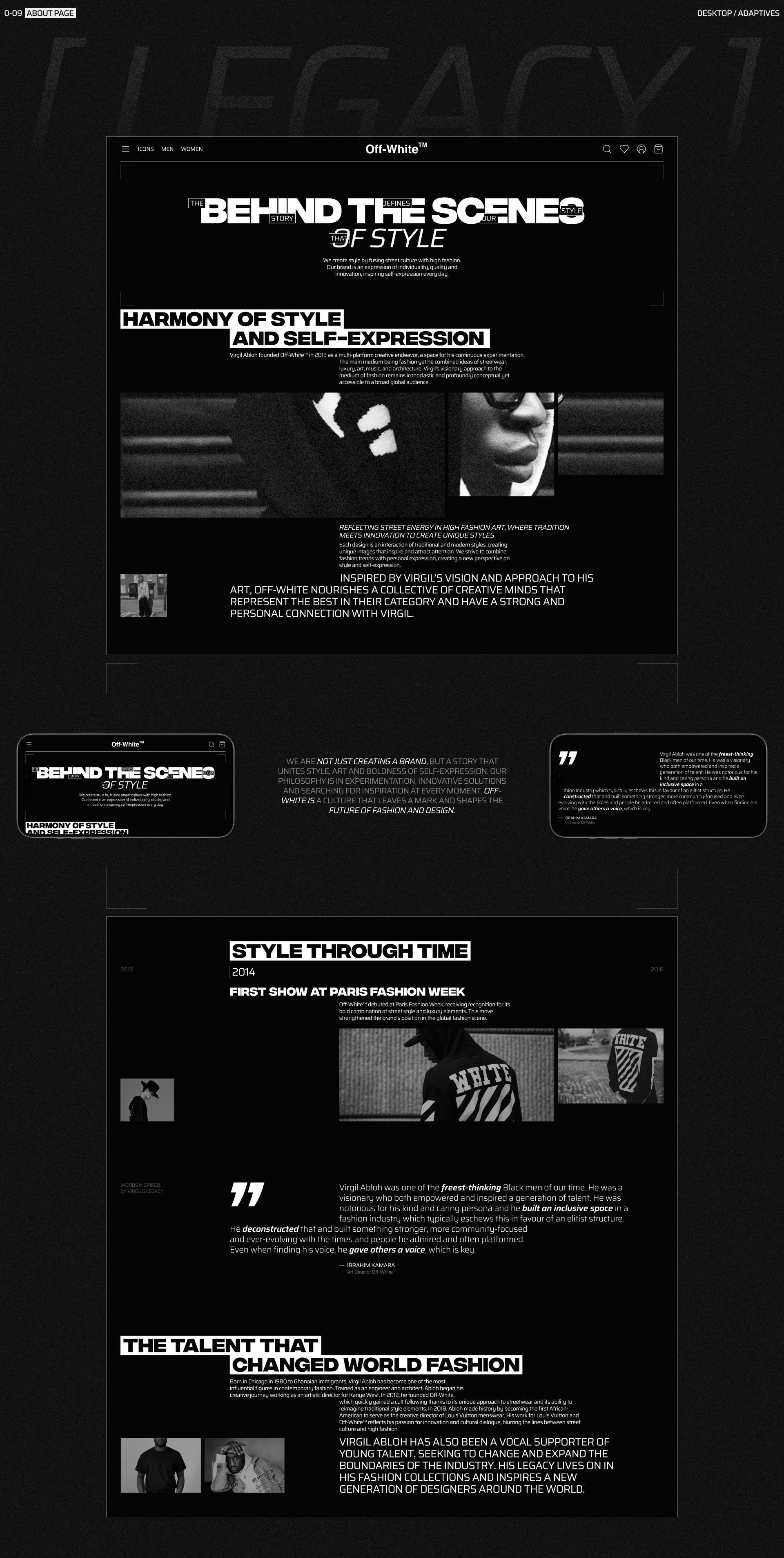 Off-White [Re-design Concept] — Изображение №12 — Интерфейсы, Брендинг на Dprofile