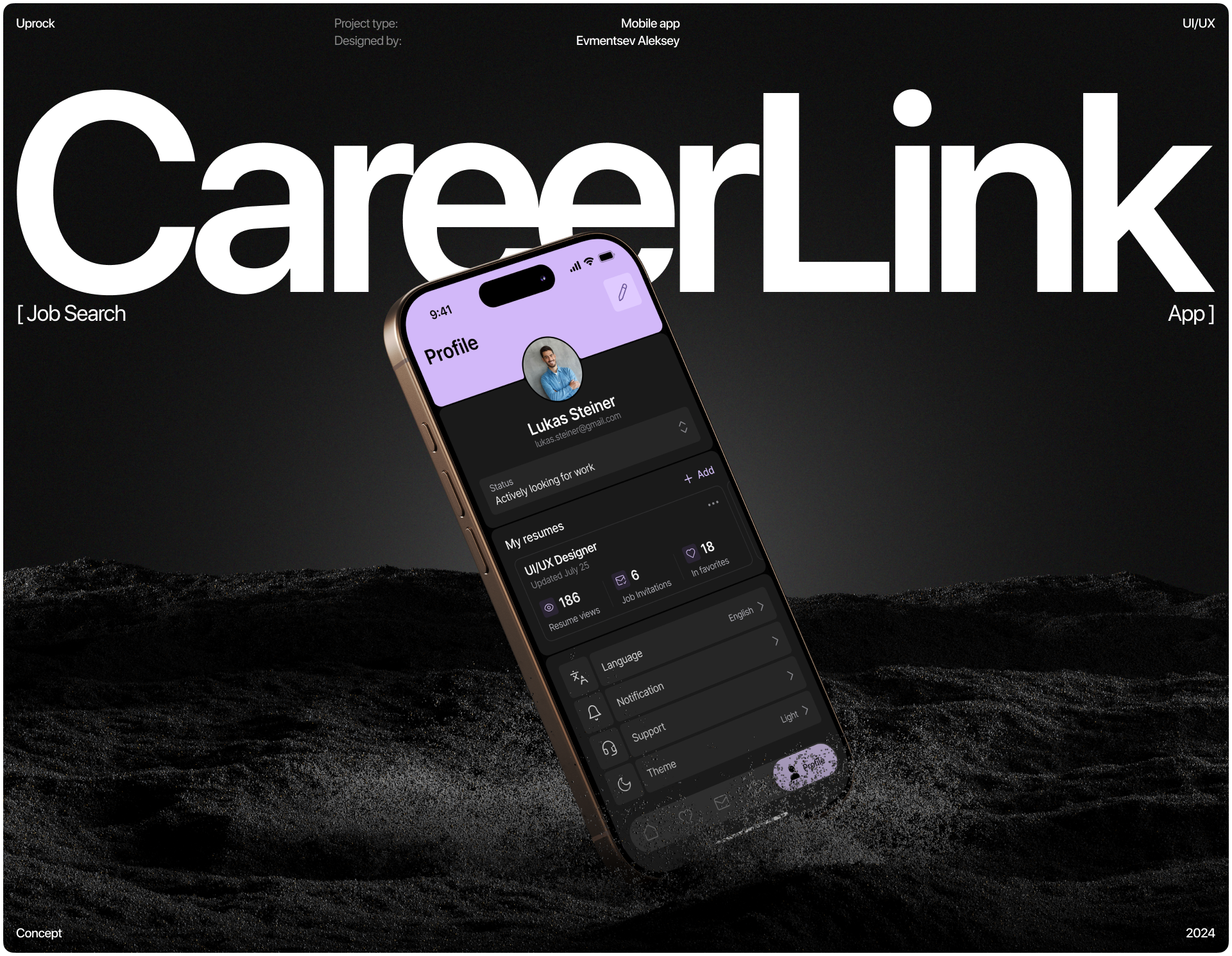 CareerLink [Job Search App] — Изображение №1 — Интерфейсы, Брендинг на Dprofile
