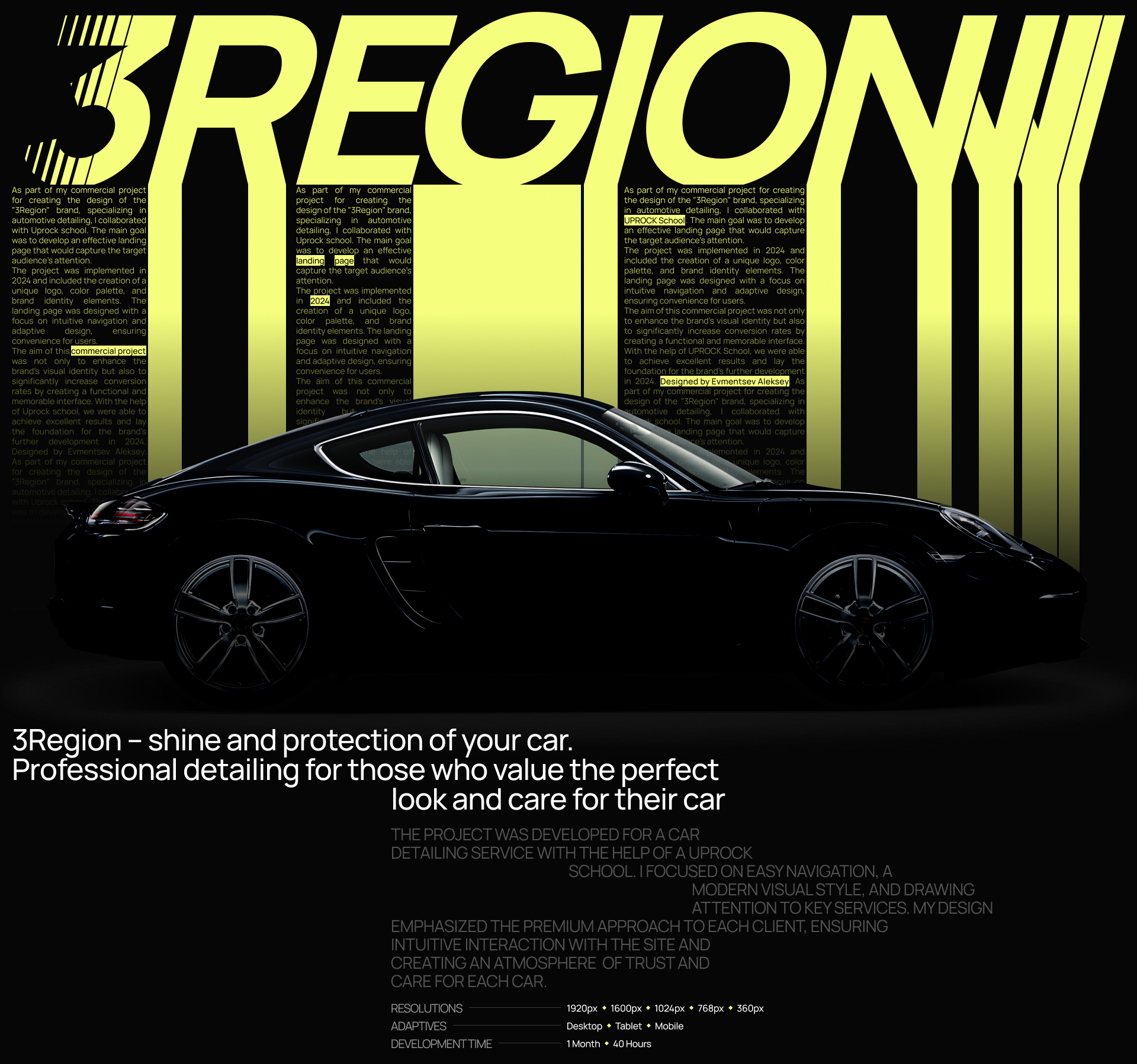 3REGION [Commercial Project] — Изображение №1 — Интерфейсы, Анимация на Dprofile