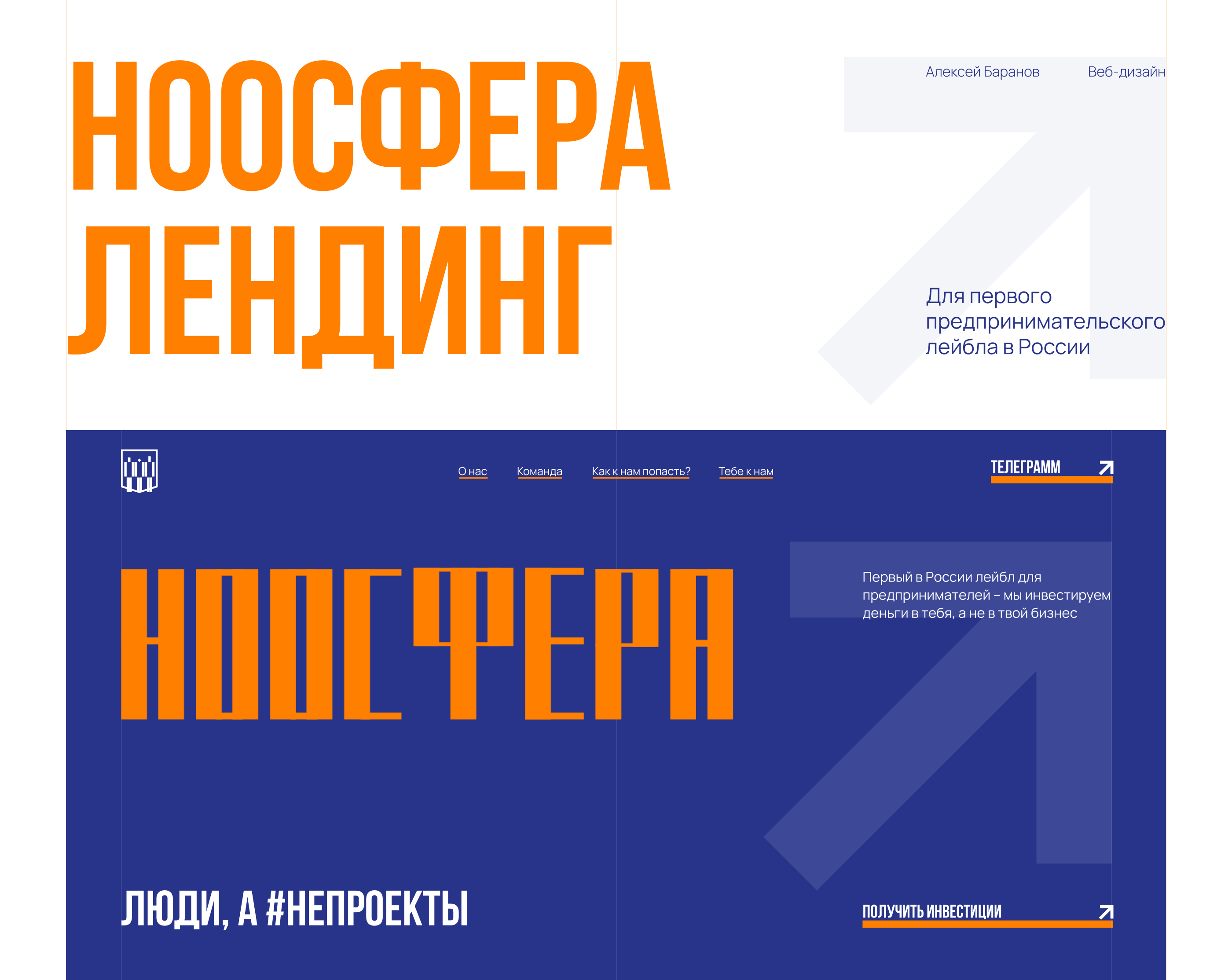 Сайт для предпринимательского лейбла Ноосфера — Изображение №1 — Графика, Маркетинг на Dprofile