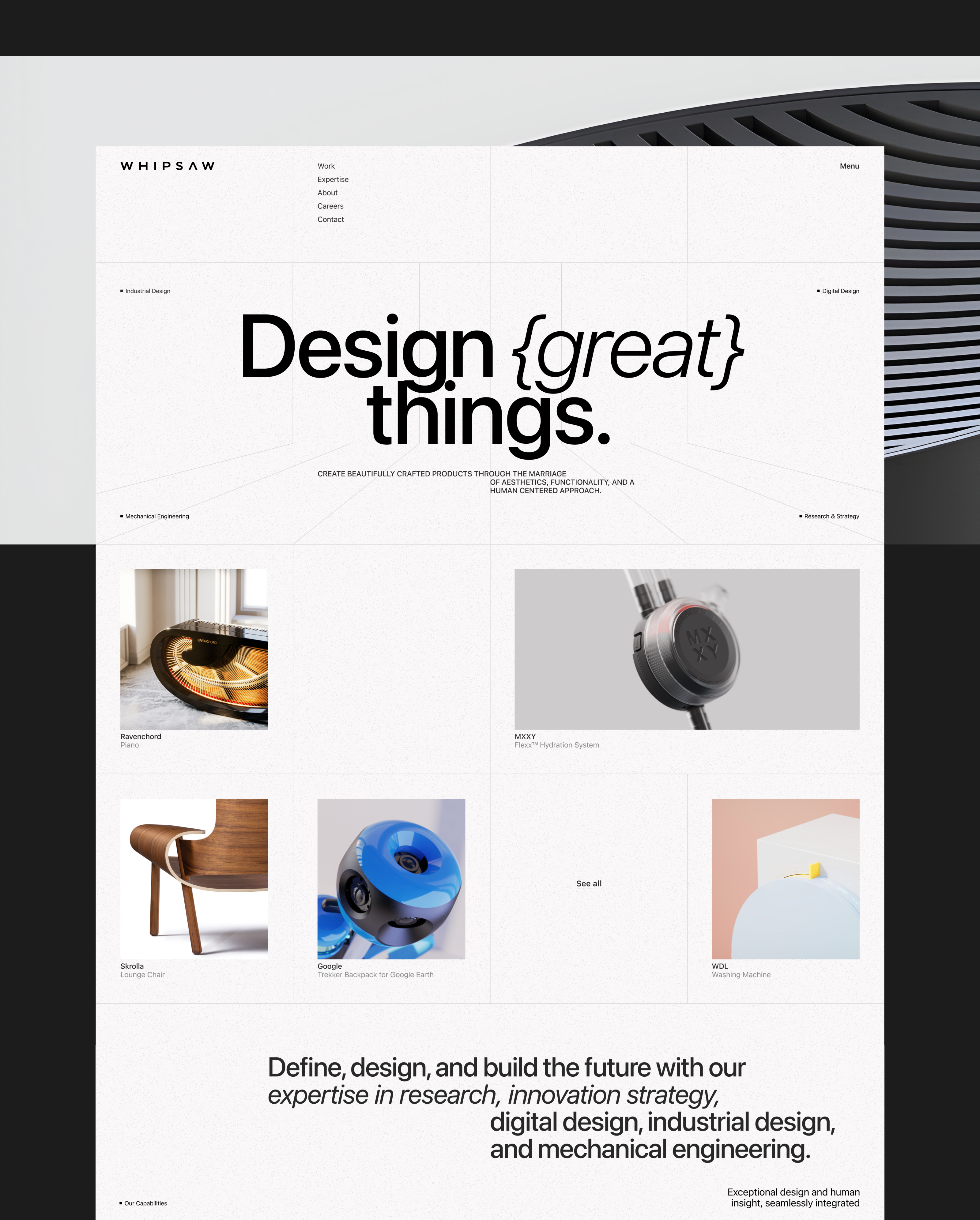 WHIPSAW | Corporate Website |UX/UI — Изображение №2 — Интерфейсы на Dprofile