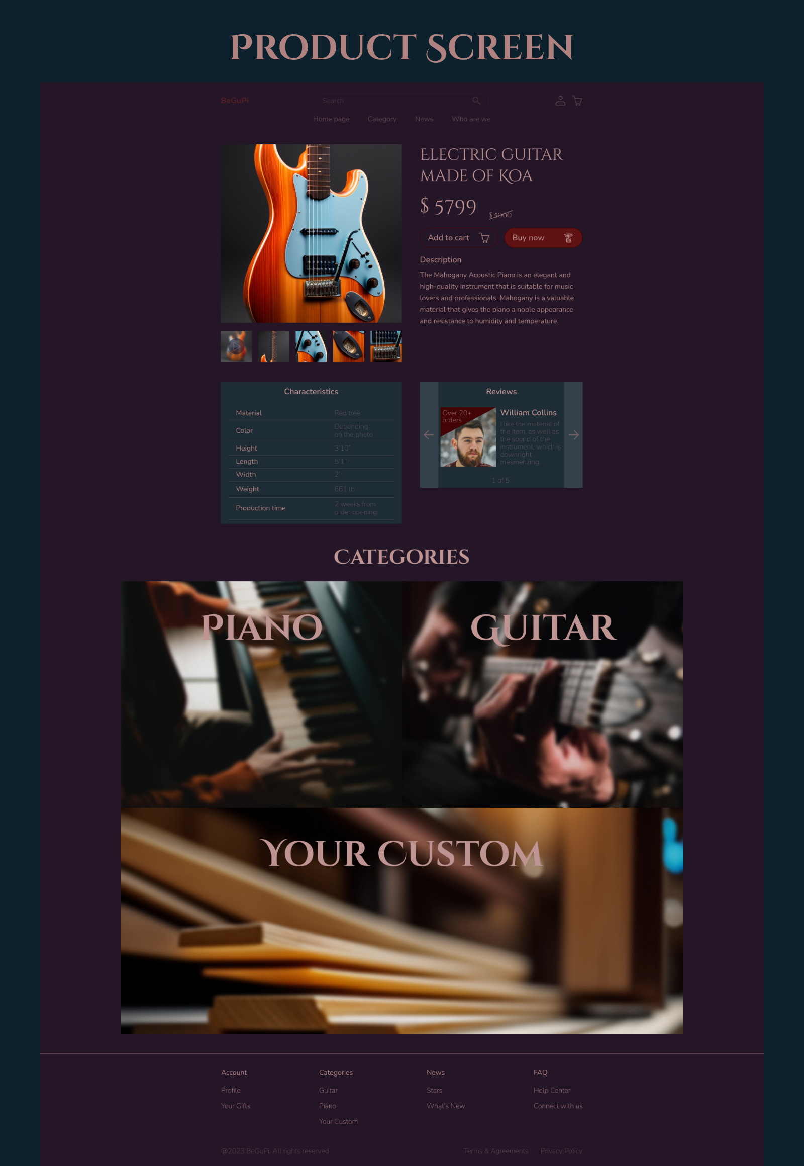 BeGuPi – online store — Изображение №7 — Интерфейсы, Графика на Dprofile