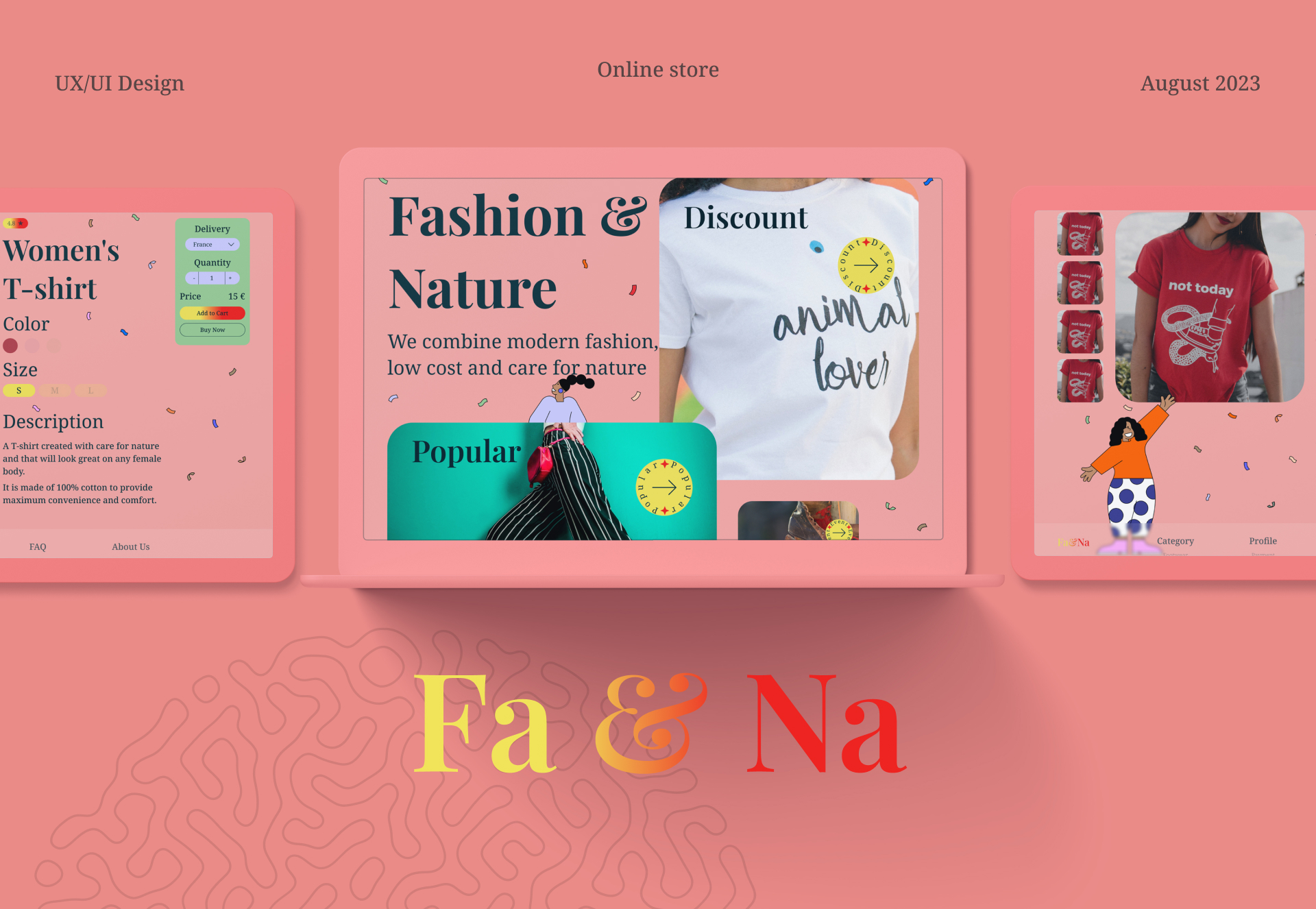 Fa&Na - интернет-магазин — Изображение №1 — Интерфейсы, Графика на Dprofile