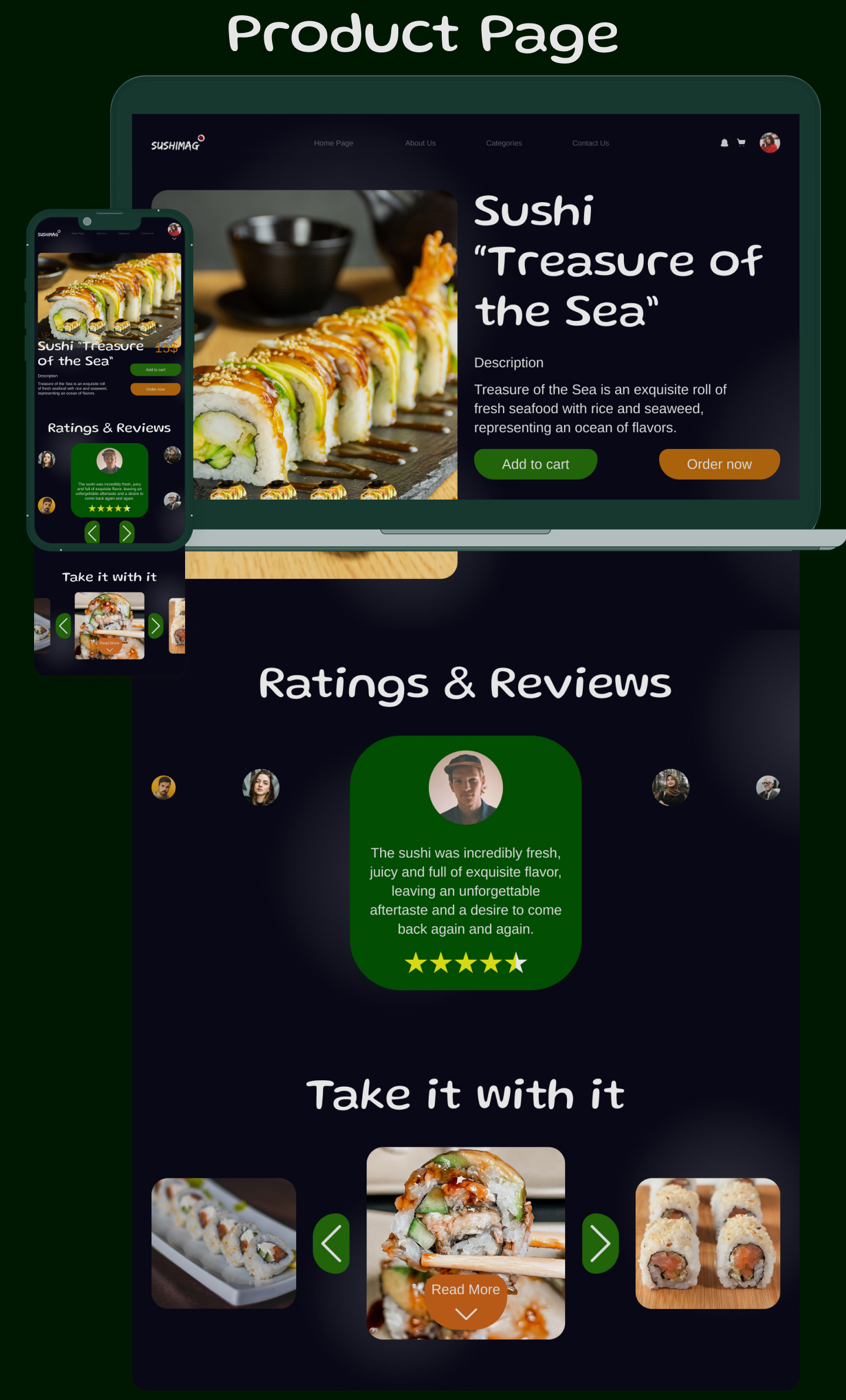 SushiMag - интернет-магазин — Изображение №10 — Интерфейсы, Графика на Dprofile