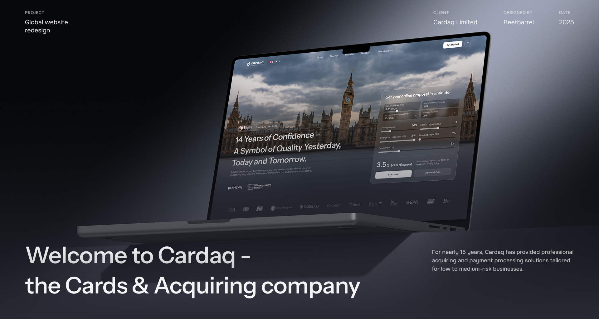 Cardaq Cards&Acquiring UX redesign — Изображение №1 — Интерфейсы, Анимация на Dprofile
