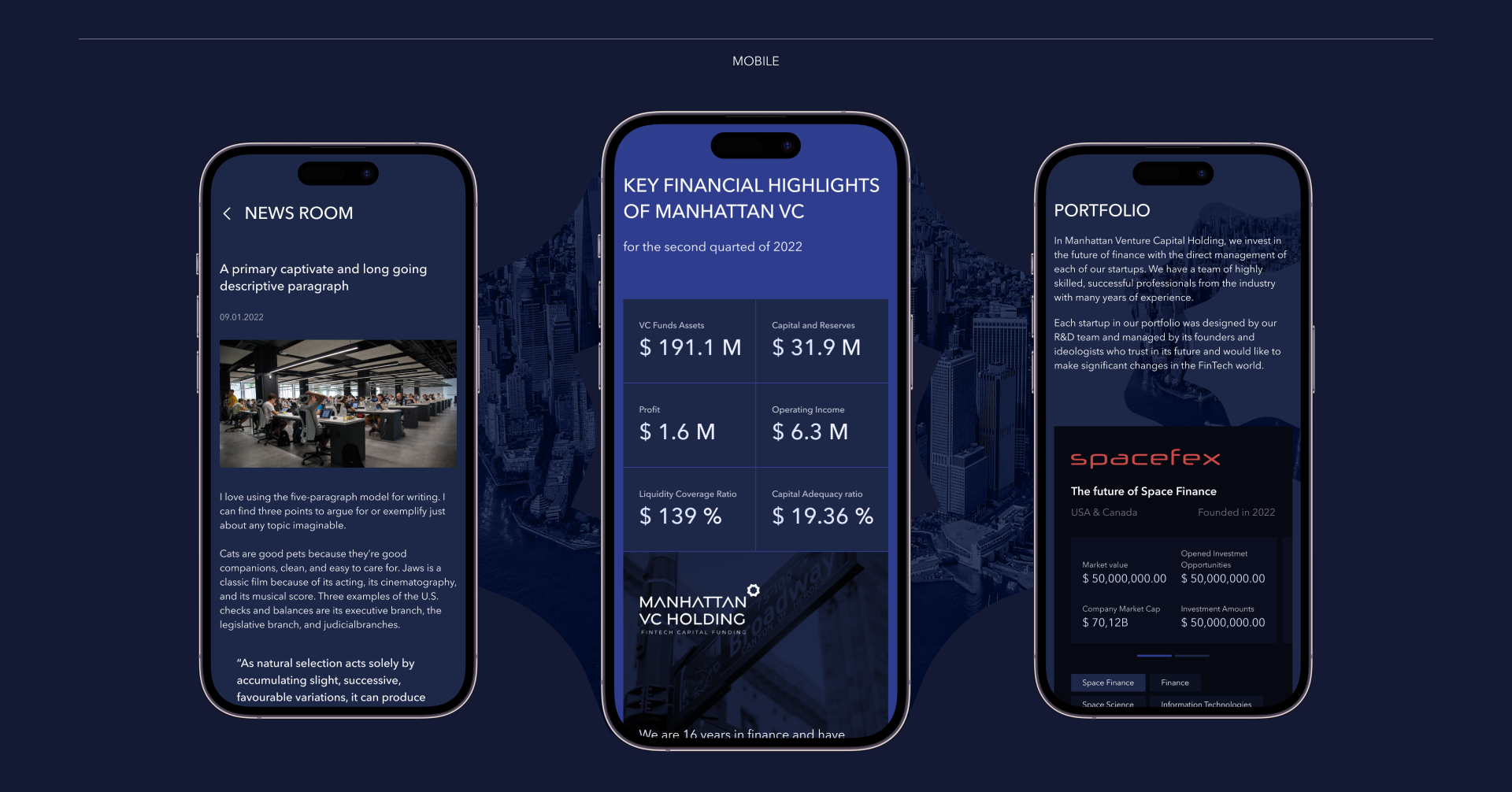 Manhattan VC Fund website — Изображение №11 — Интерфейсы, Графика на Dprofile