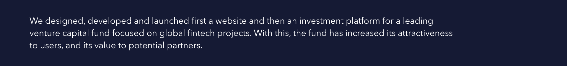 Manhattan VC Fund website — Изображение №2 — Интерфейсы, Графика на Dprofile
