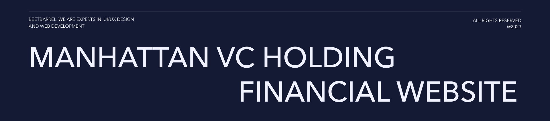 Manhattan VC Fund website — Изображение №1 — Интерфейсы, Графика на Dprofile