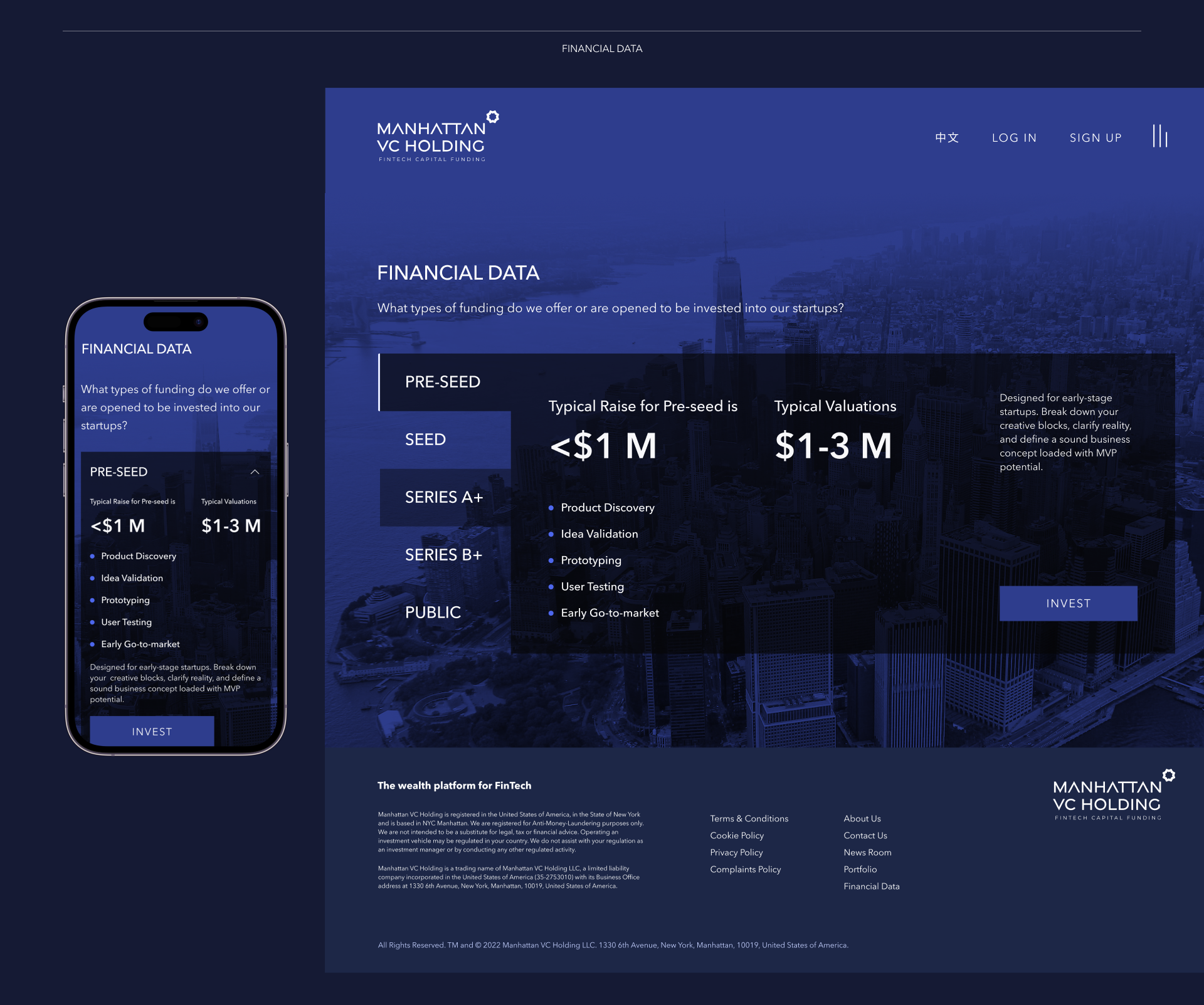 Manhattan VC Fund website — Изображение №9 — Интерфейсы, Графика на Dprofile