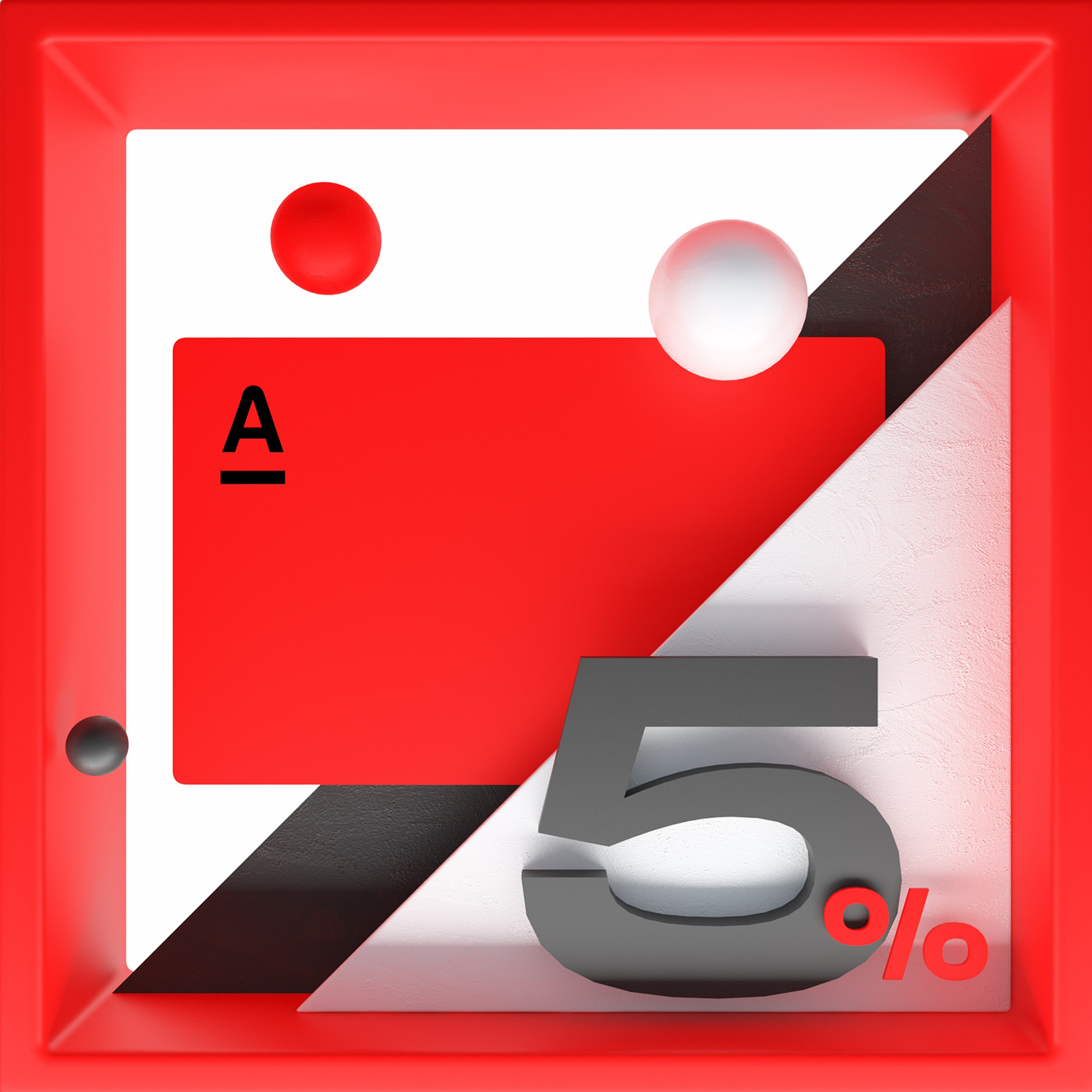 Alfa Bank 3D illustrations — Изображение №12 — Иллюстрация, 3D на Dprofile