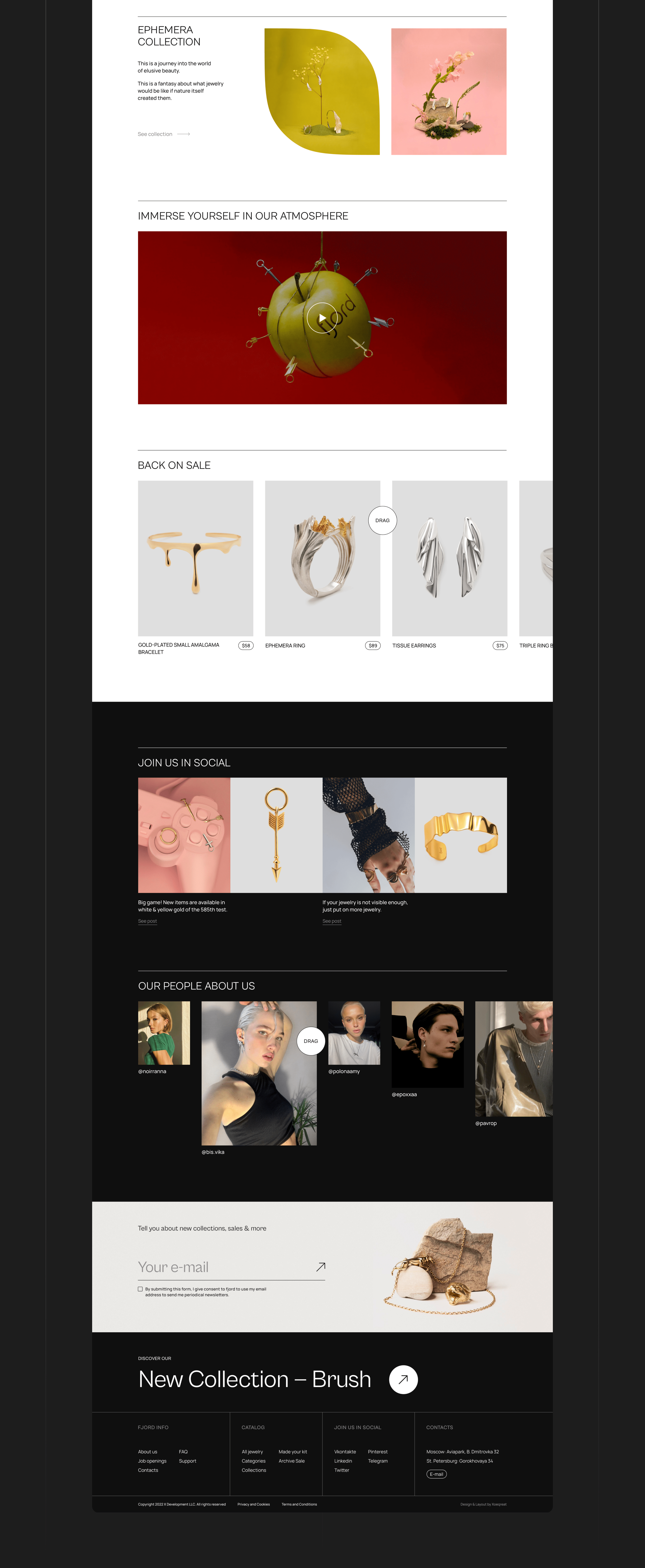 FJORD.GALLERY website concept — Изображение №3 — Интерфейсы, Анимация на Dprofile