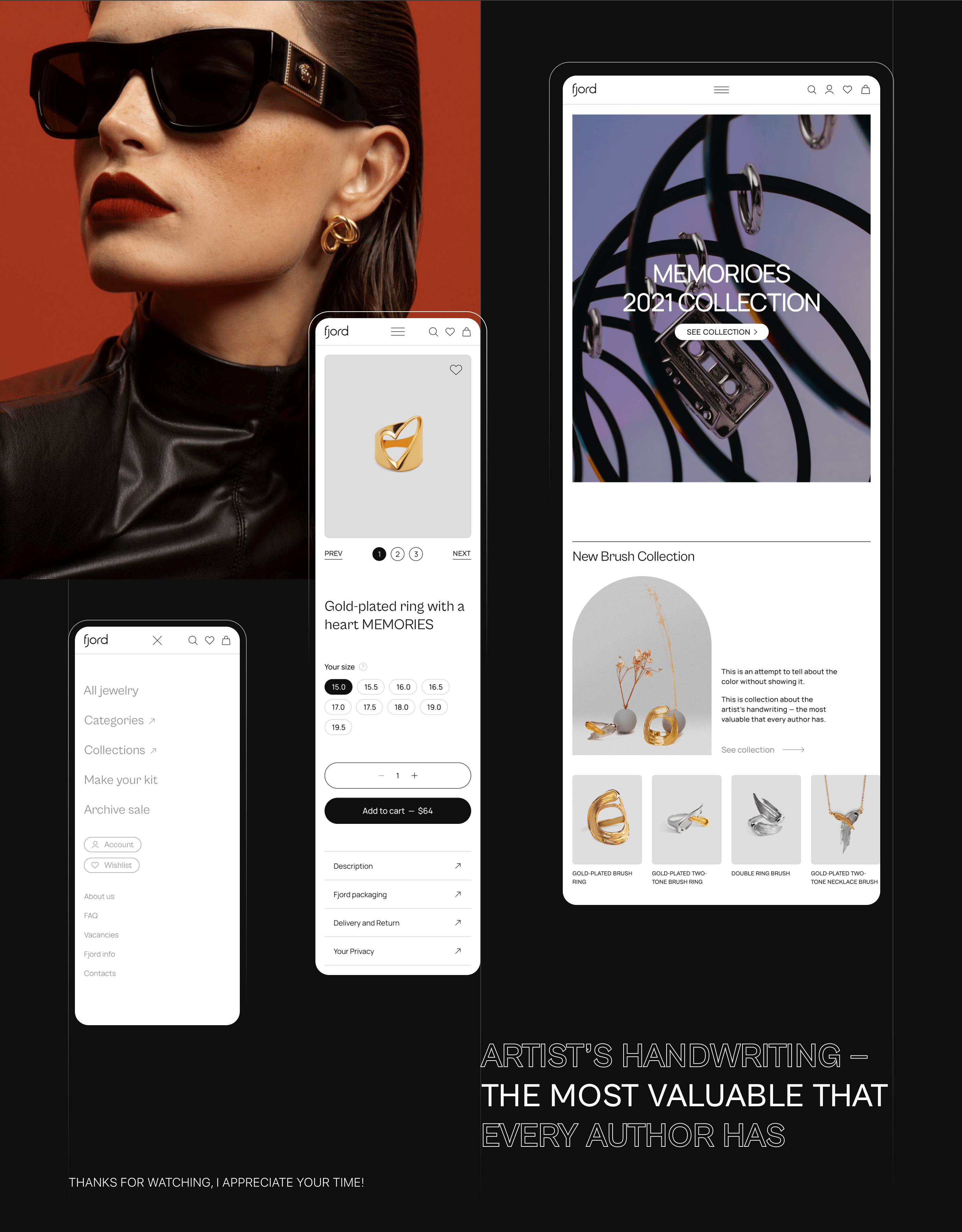 FJORD.GALLERY website concept — Изображение №7 — Интерфейсы, Анимация на Dprofile