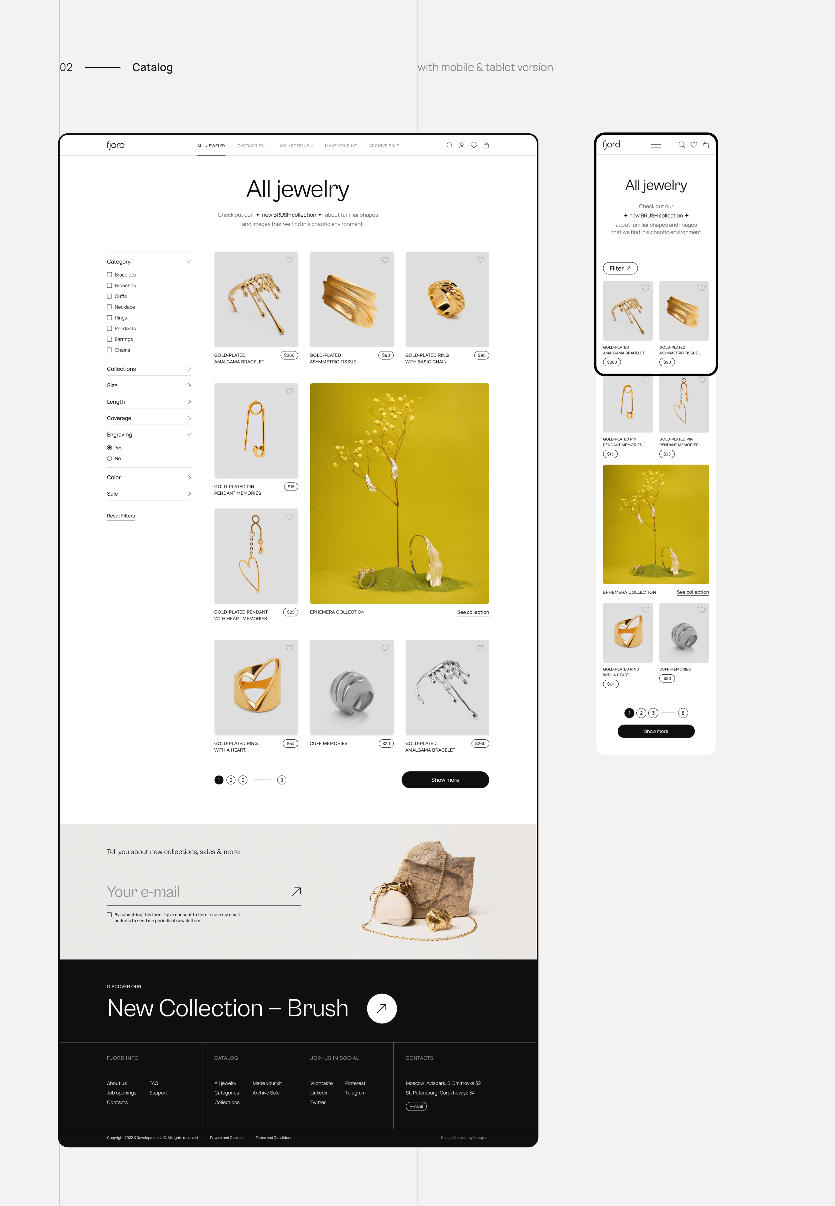 FJORD.GALLERY website concept — Изображение №5 — Интерфейсы, Анимация на Dprofile