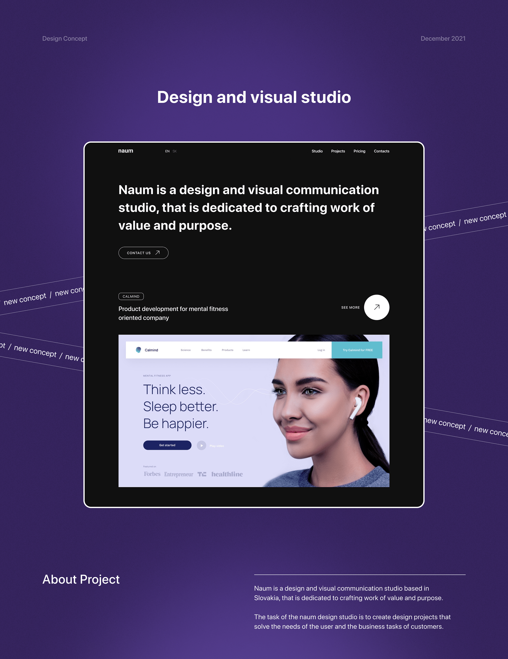 naum studio design concept — Изображение №1 — Интерфейсы на Dprofile