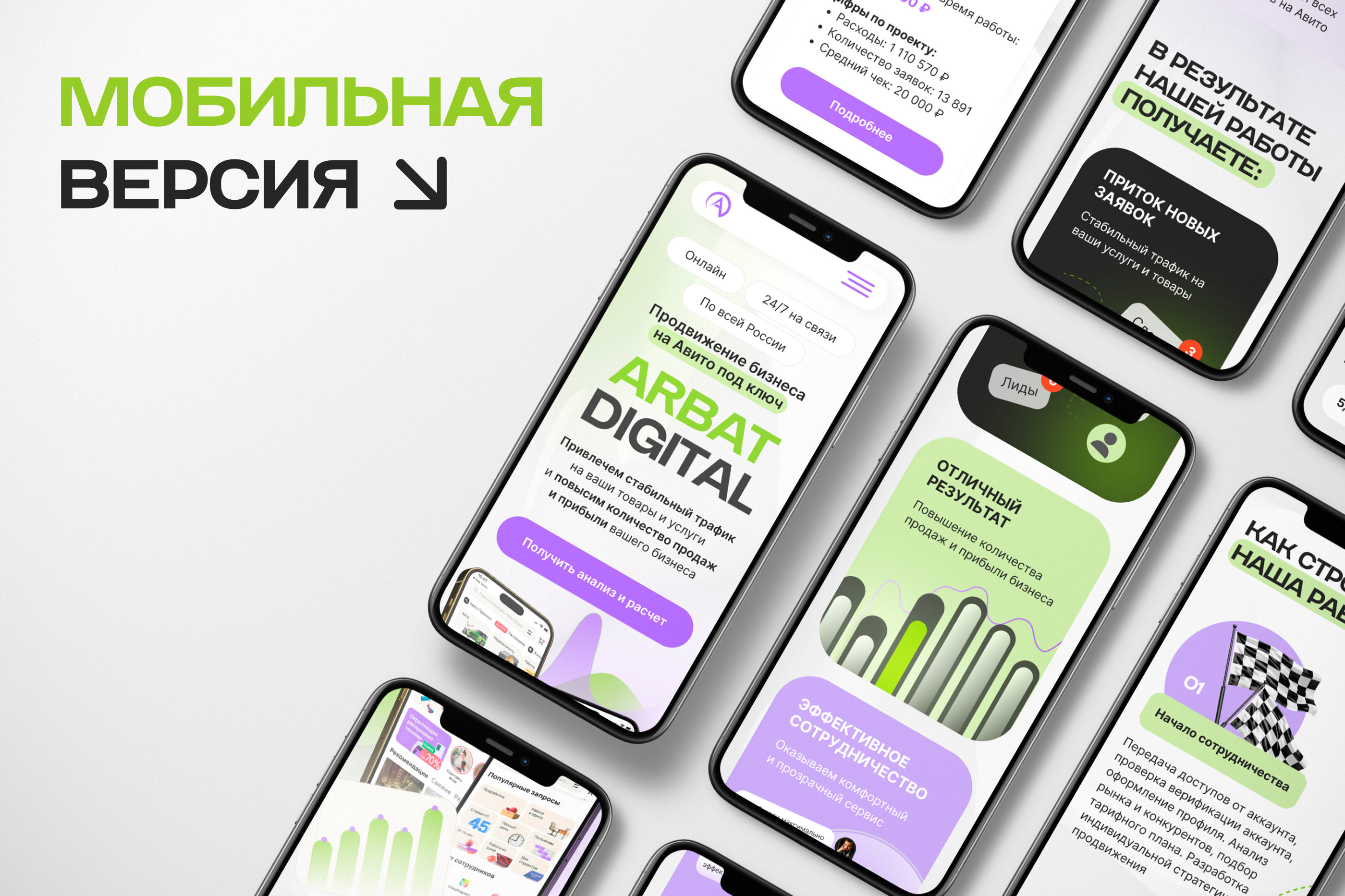 Одностраничный сайт для агентства по продвижению на Авито — Изображение №20 — Интерфейсы на Dprofile