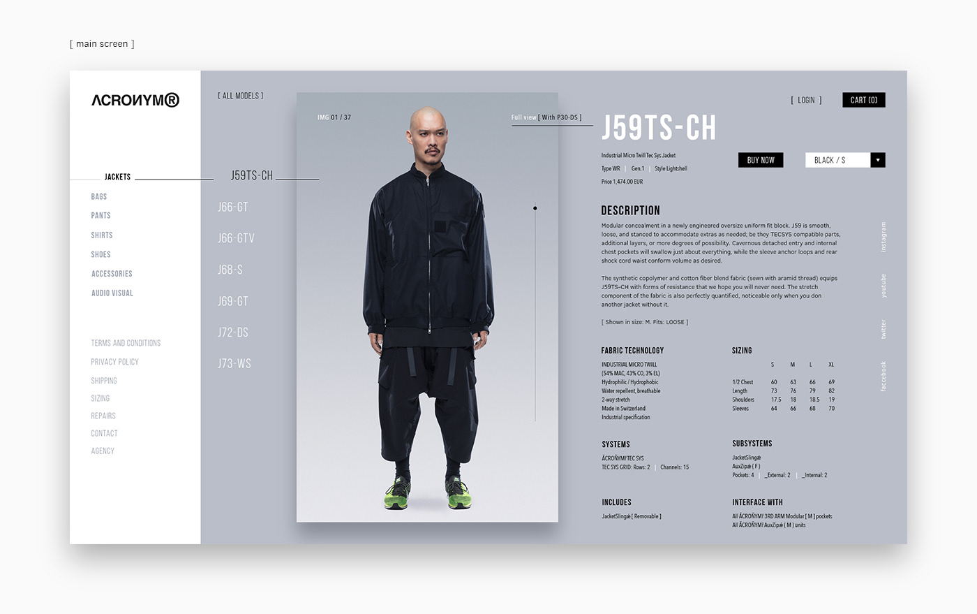 ACRONYM - Website design concept — Изображение №12 — Интерфейсы, Анимация на Dprofile
