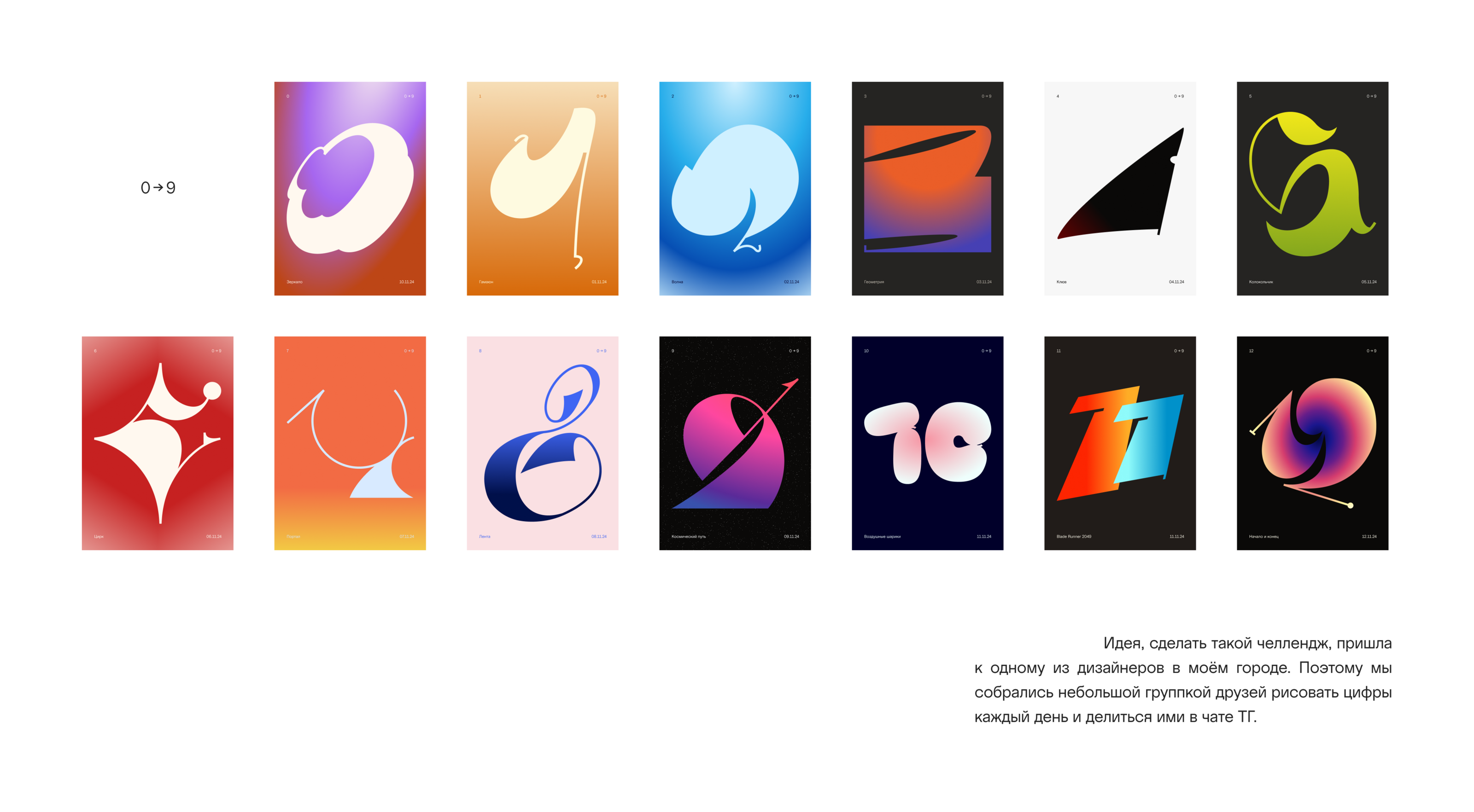 Цифры-постеры 0–9 — Изображение №2 — Иллюстрация, Графика на Dprofile